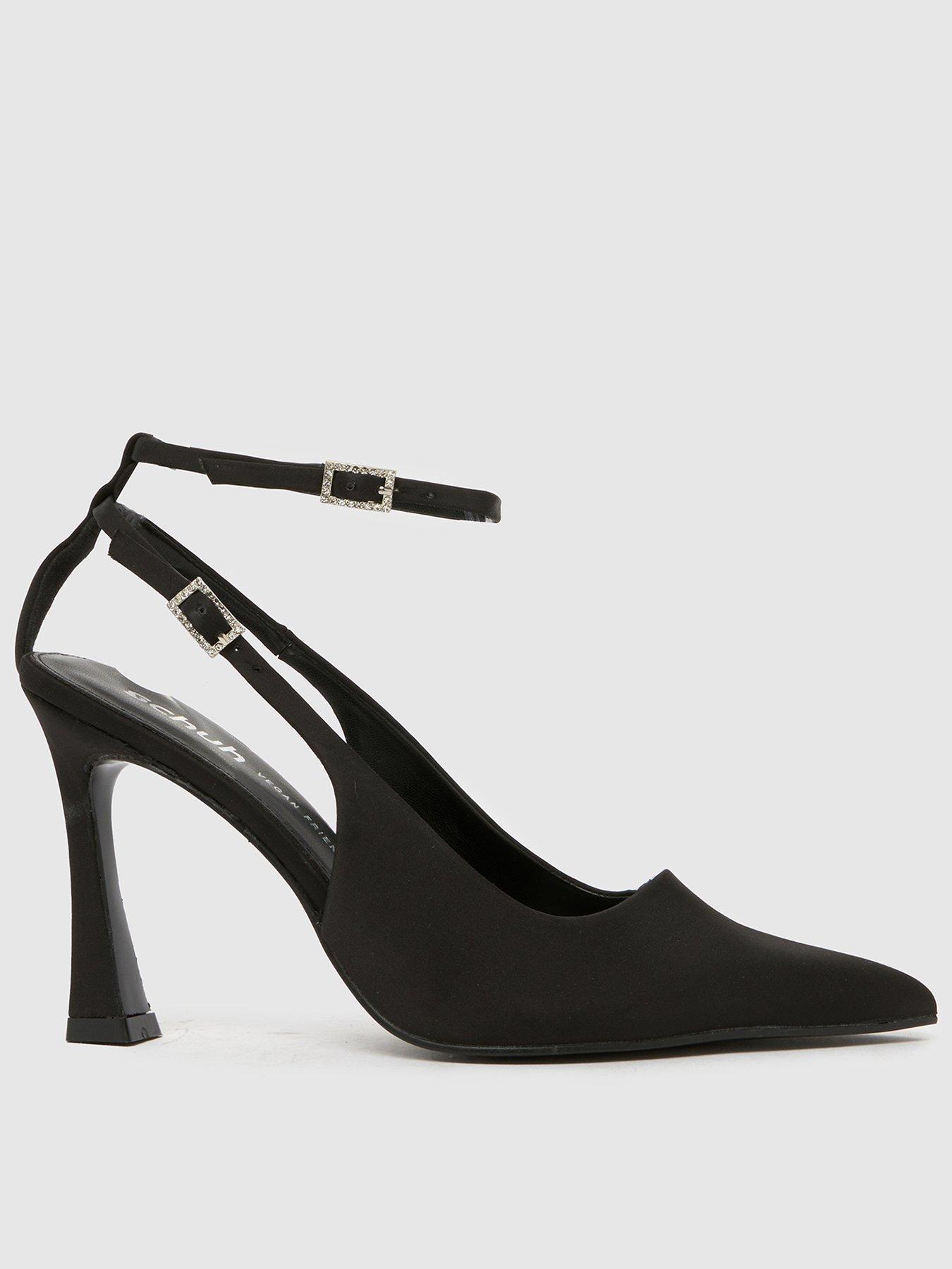 Schuh Sunday Embellished Buckle Court - Black