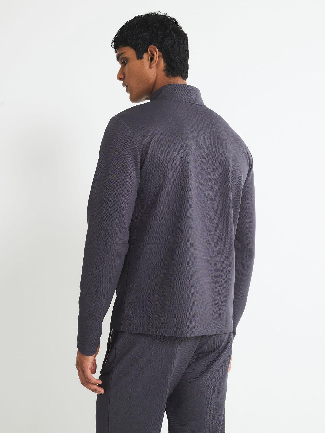 river-island-slim-fit-pique-half-zip-sweatshirt-dark-greystillFront