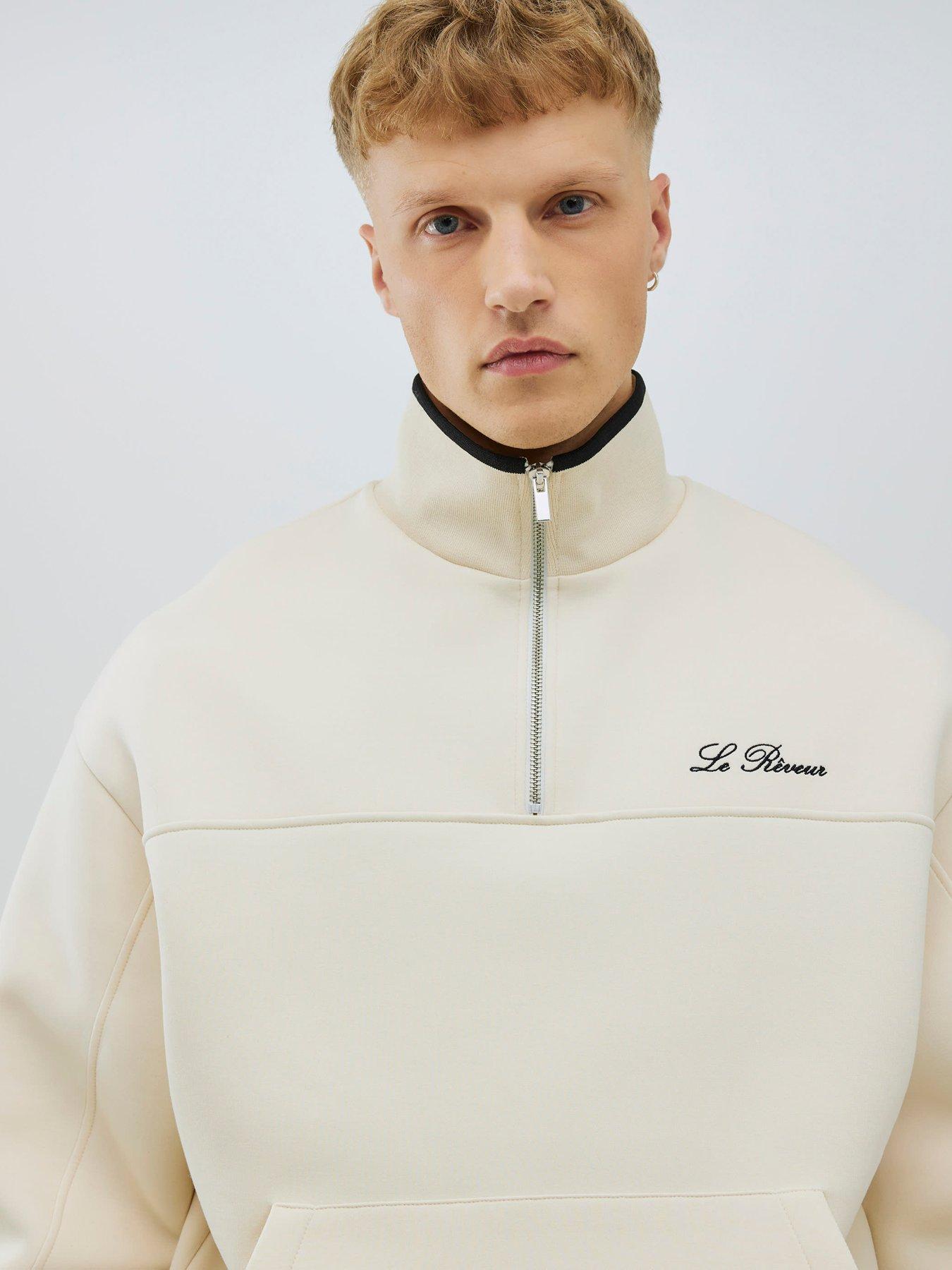 river-island-scuba-embroidered-half-zip-sweatshirt-creamoutfit