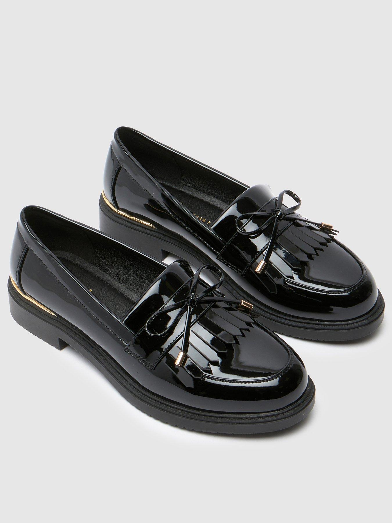Image 3 of 4 of Schuh Lillia Patent Hardware Loafer - Black