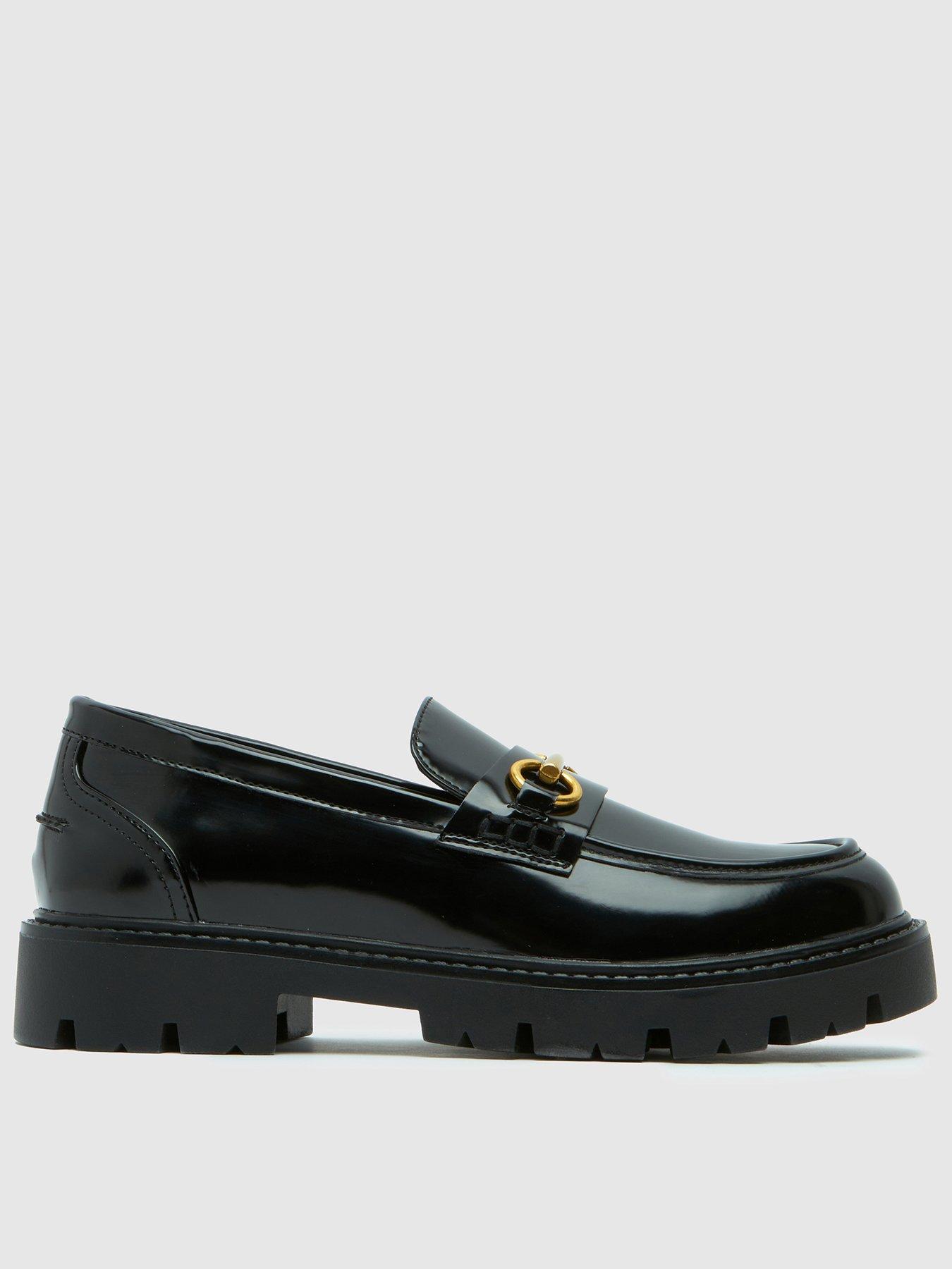 Schuh Wide Fit Lex Snaffle Loafer - Black