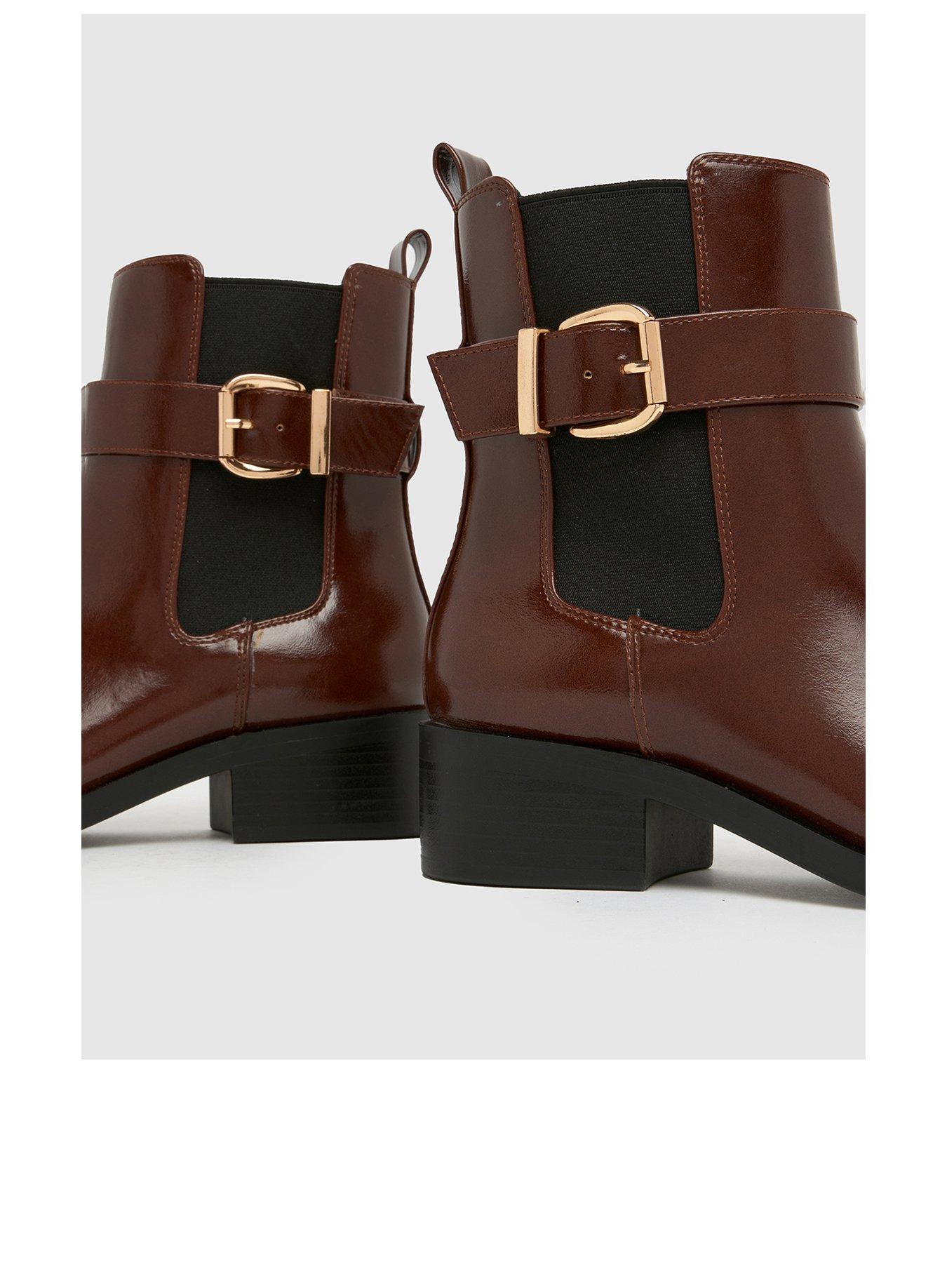 Image 3 of 4 of Schuh Cadie Buckle Boot - Brown