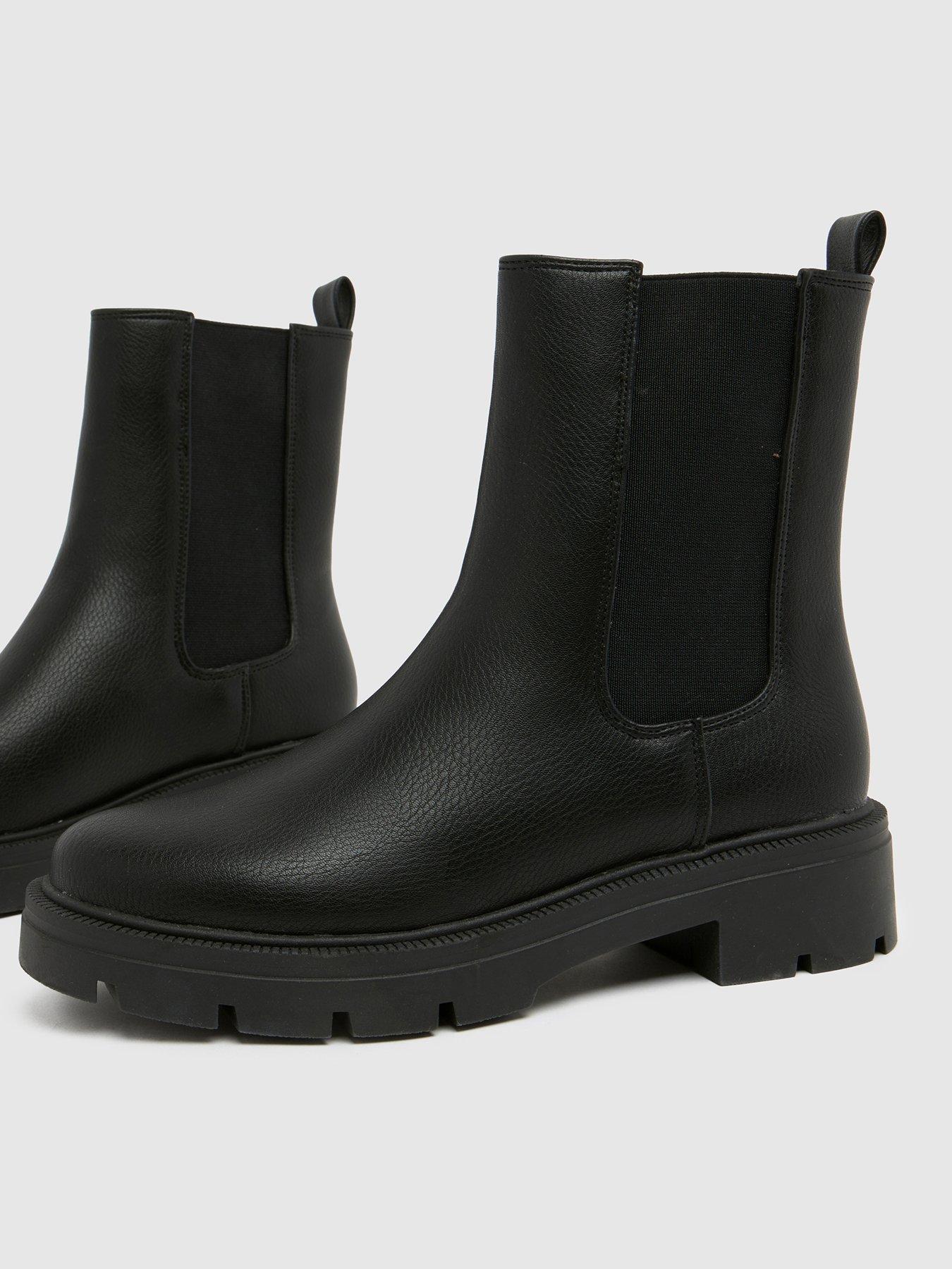 Image 3 of 4 of Schuh Abbie Chunky Chelsea Boot - Black