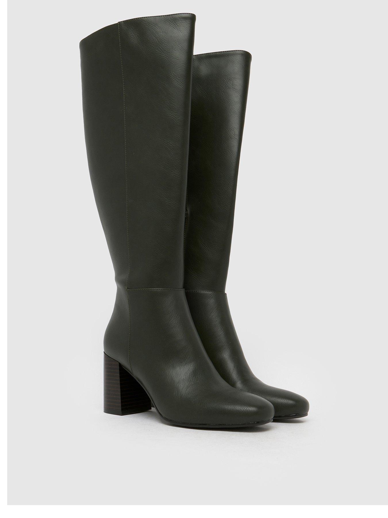 Image 2 of 4 of Schuh Devin Knee High Boots - Green