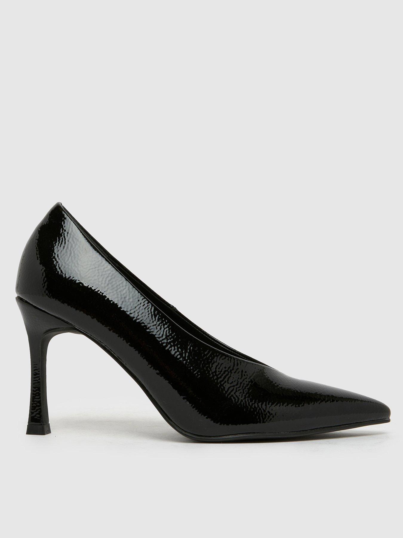 Schuh Shy High Vamp Court Shoe - Black
