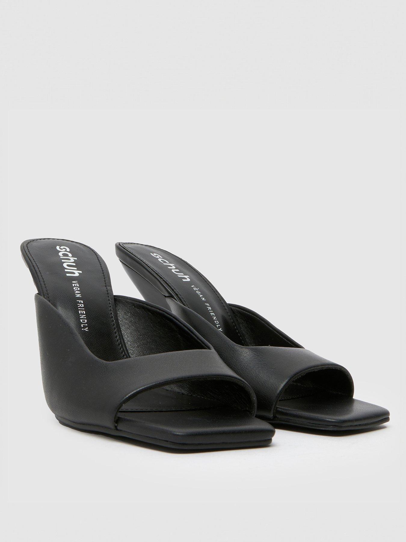 Image 2 of 4 of Schuh Stormi Wedge Mule Sandal - Black