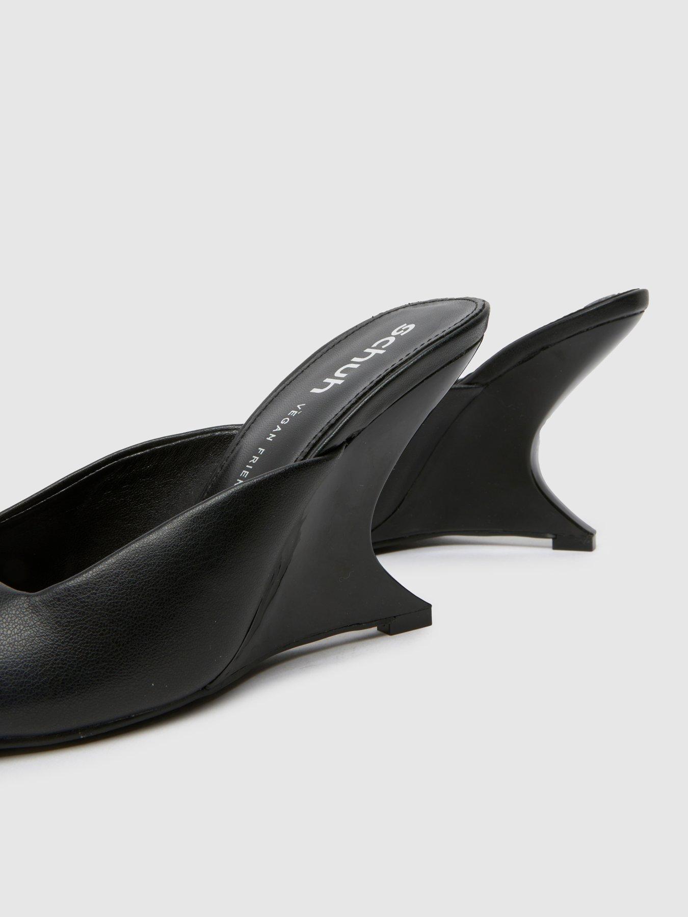 Image 4 of 4 of Schuh Stormi Wedge Mule Sandal - Black