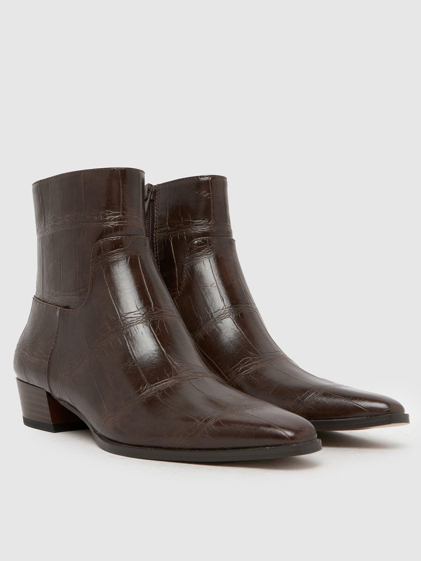 Image 2 of 4 of Schuh Comet Croc Pixie Boot - Brown