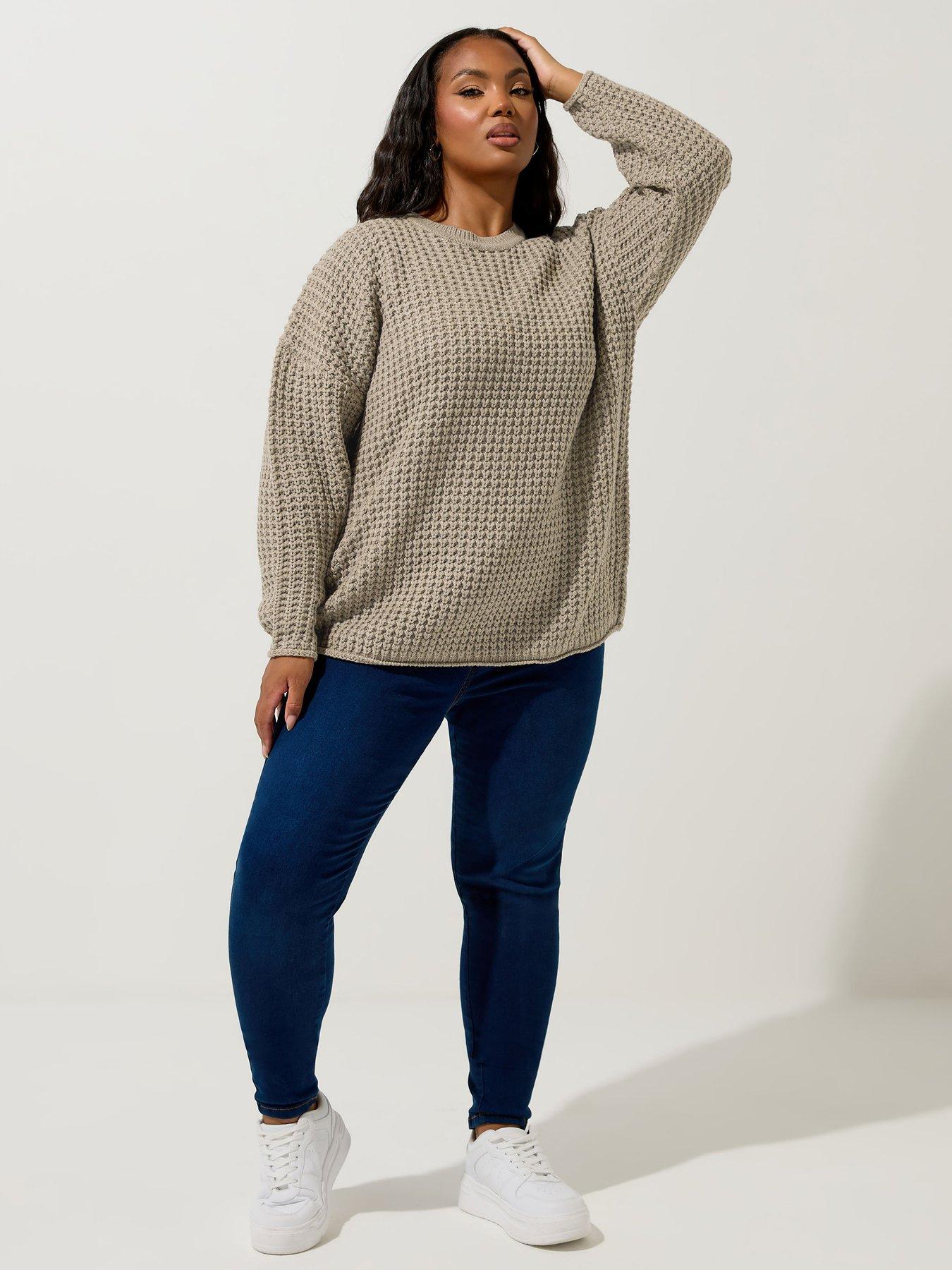 yours-curve-waffle-jumper-naturalback