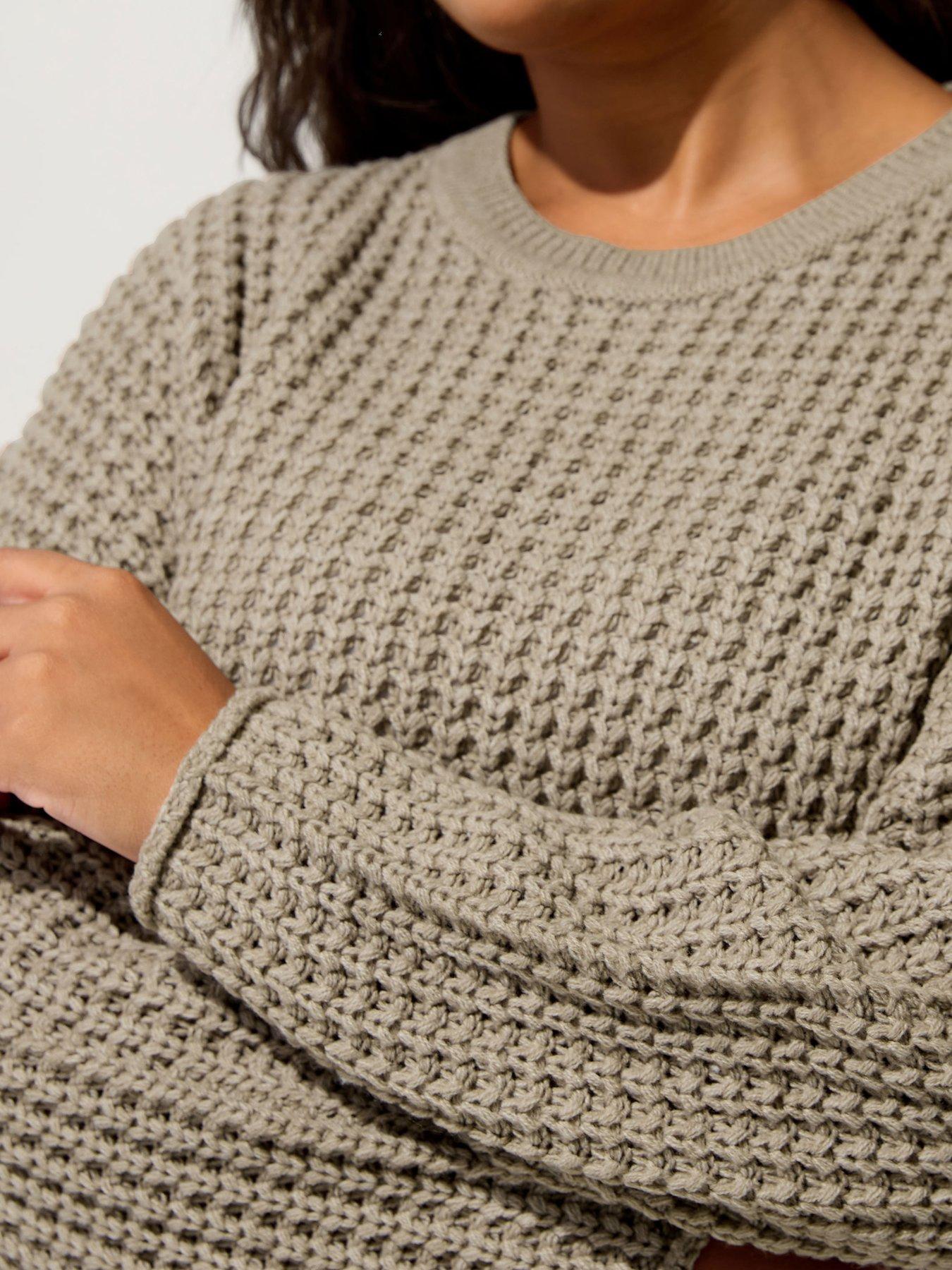 yours-curve-waffle-jumper-naturaloutfit