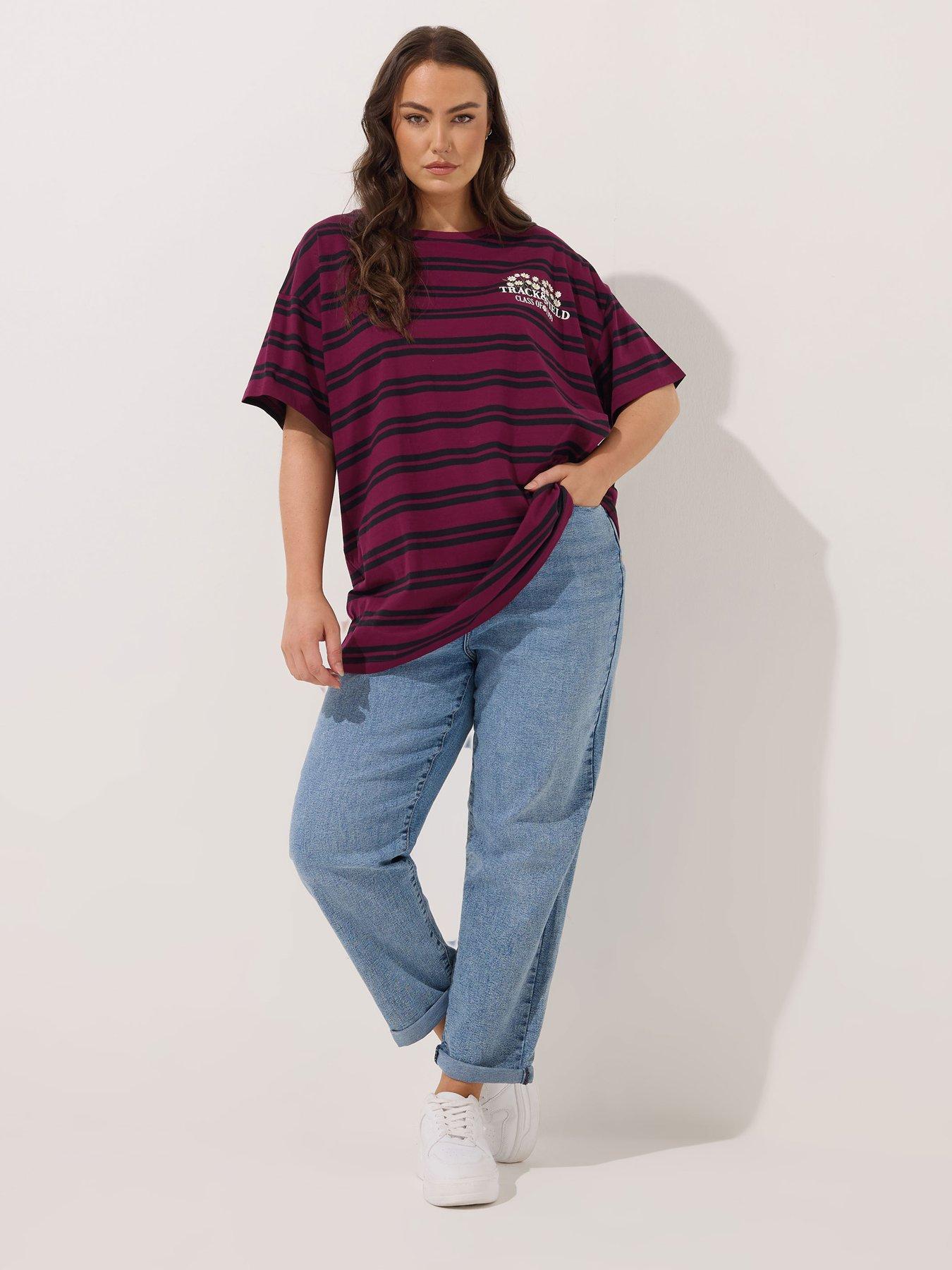 yours-curve-stripe-t-shirt-redback