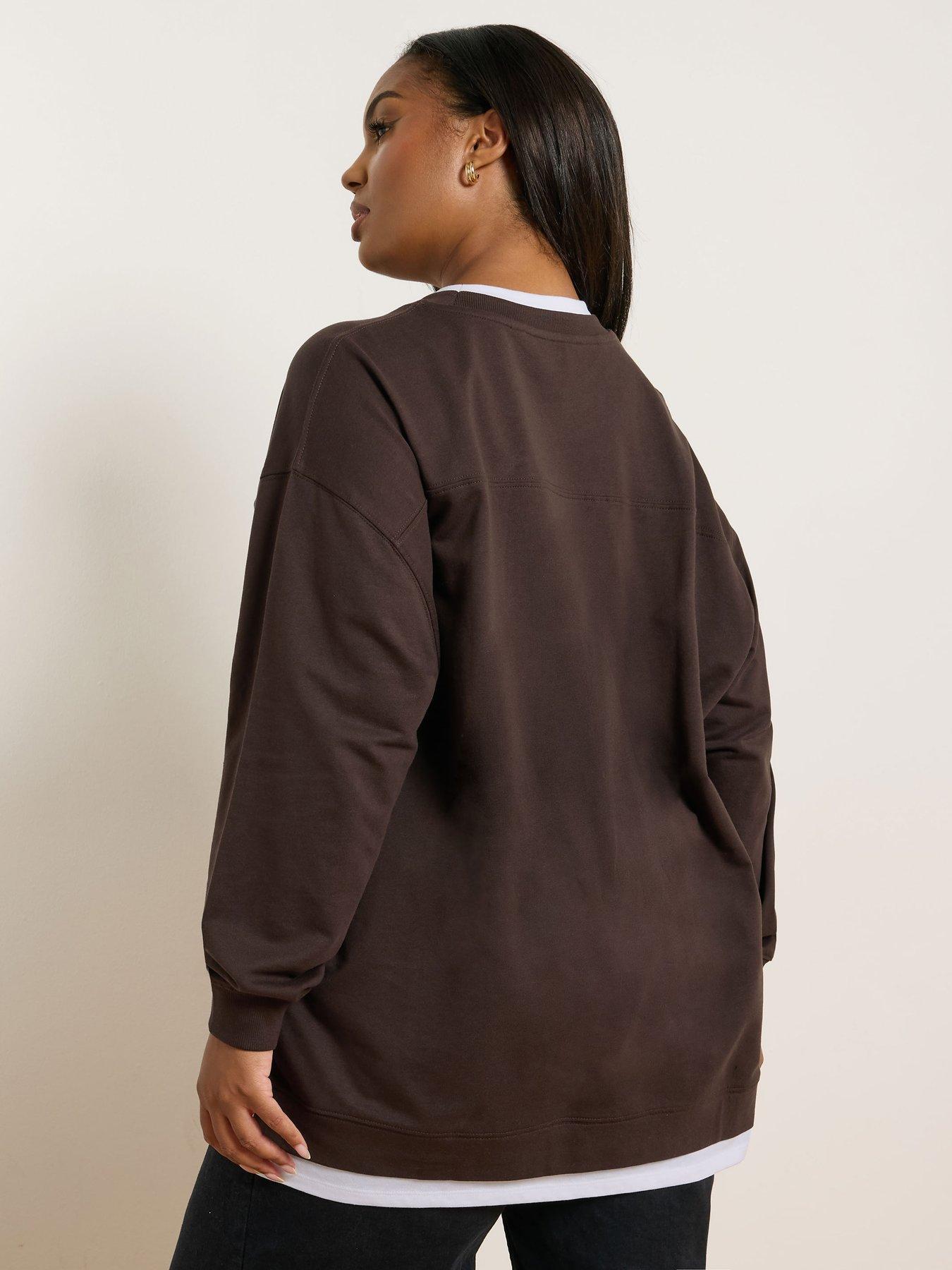 Image 2 of 5 of Yours Curve 2 In 1 Jumper - Brown