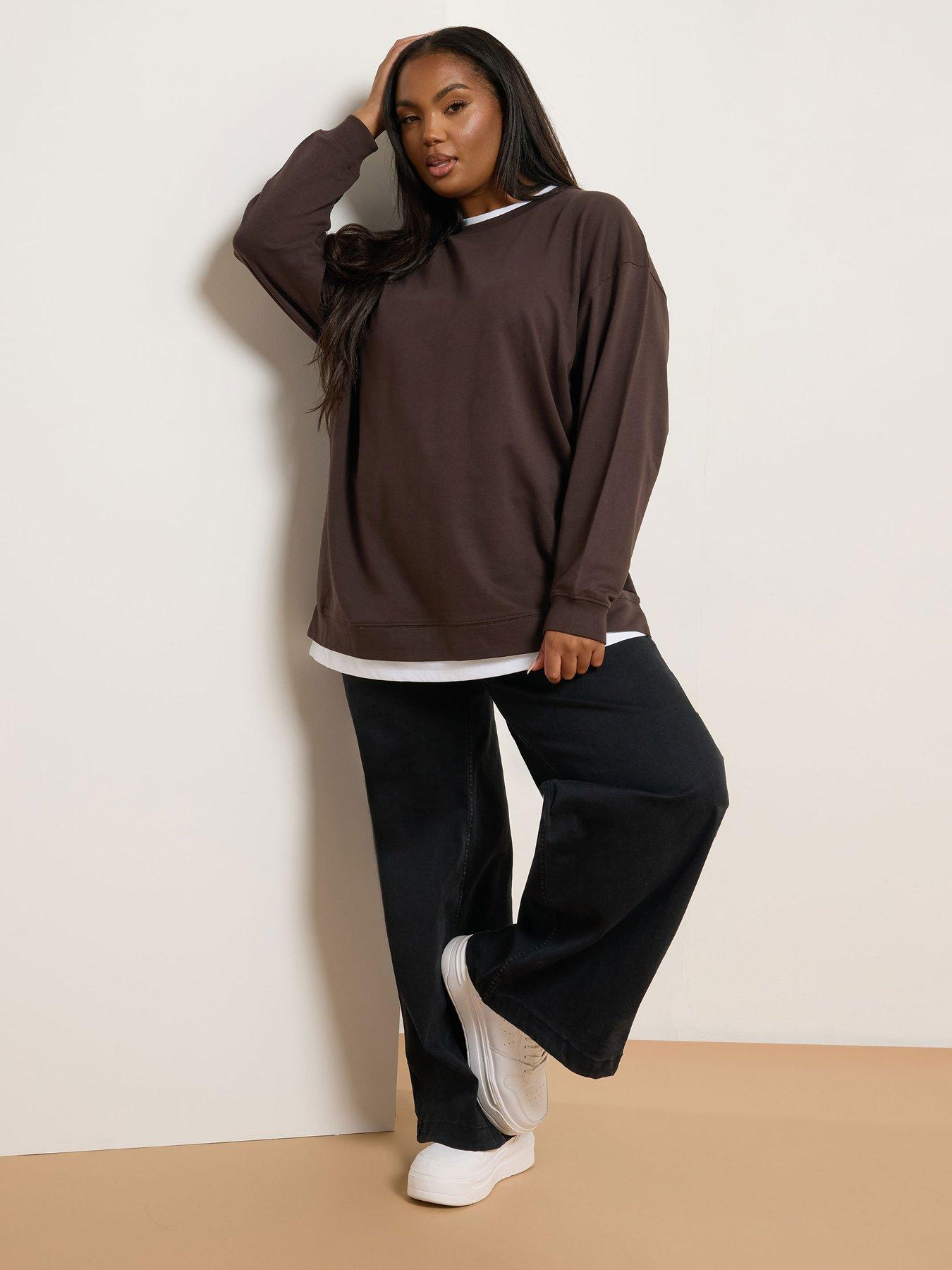 Image 3 of 5 of Yours Curve 2 In 1 Jumper - Brown