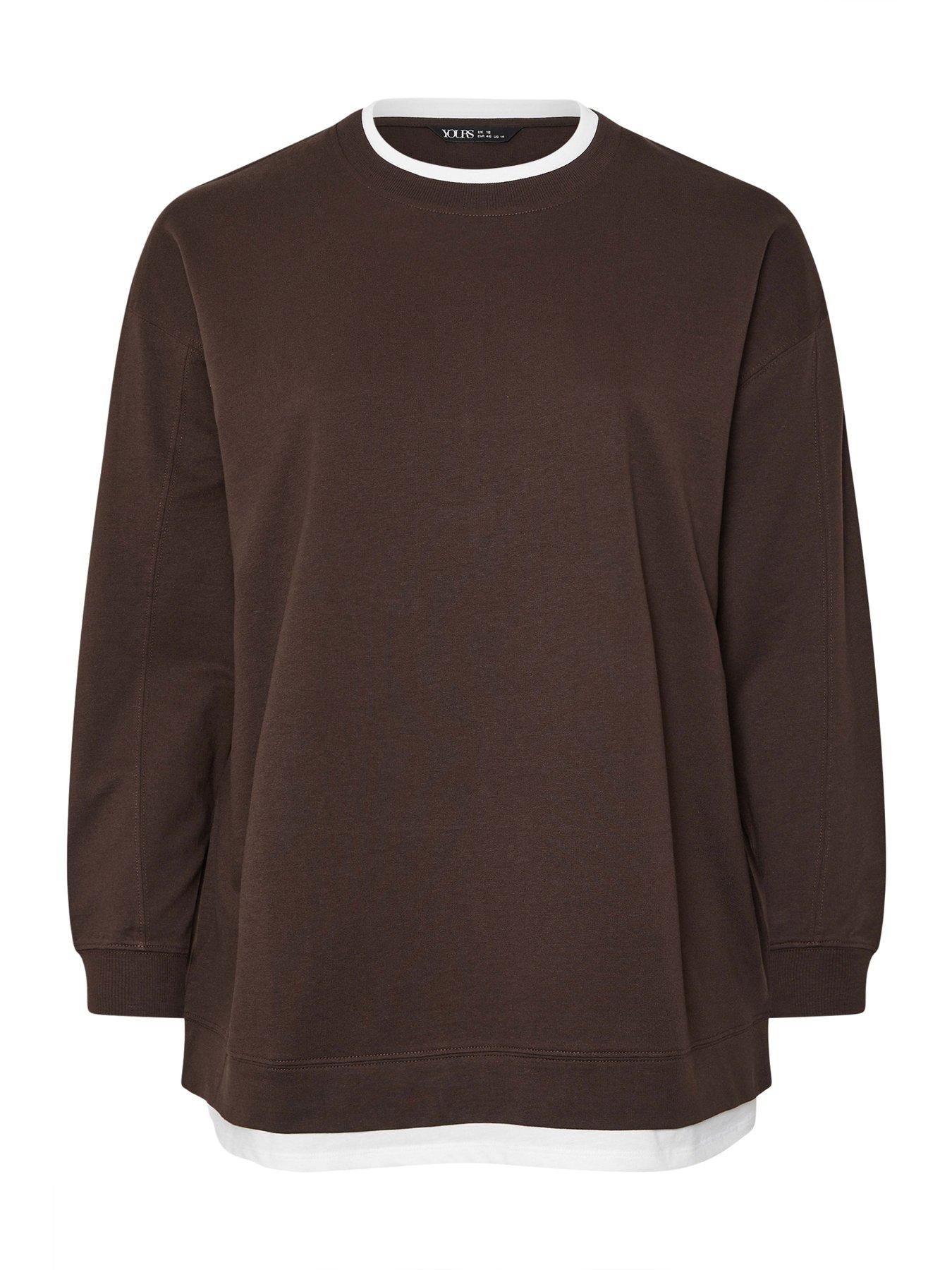Image 5 of 5 of Yours Curve 2 In 1 Jumper - Brown