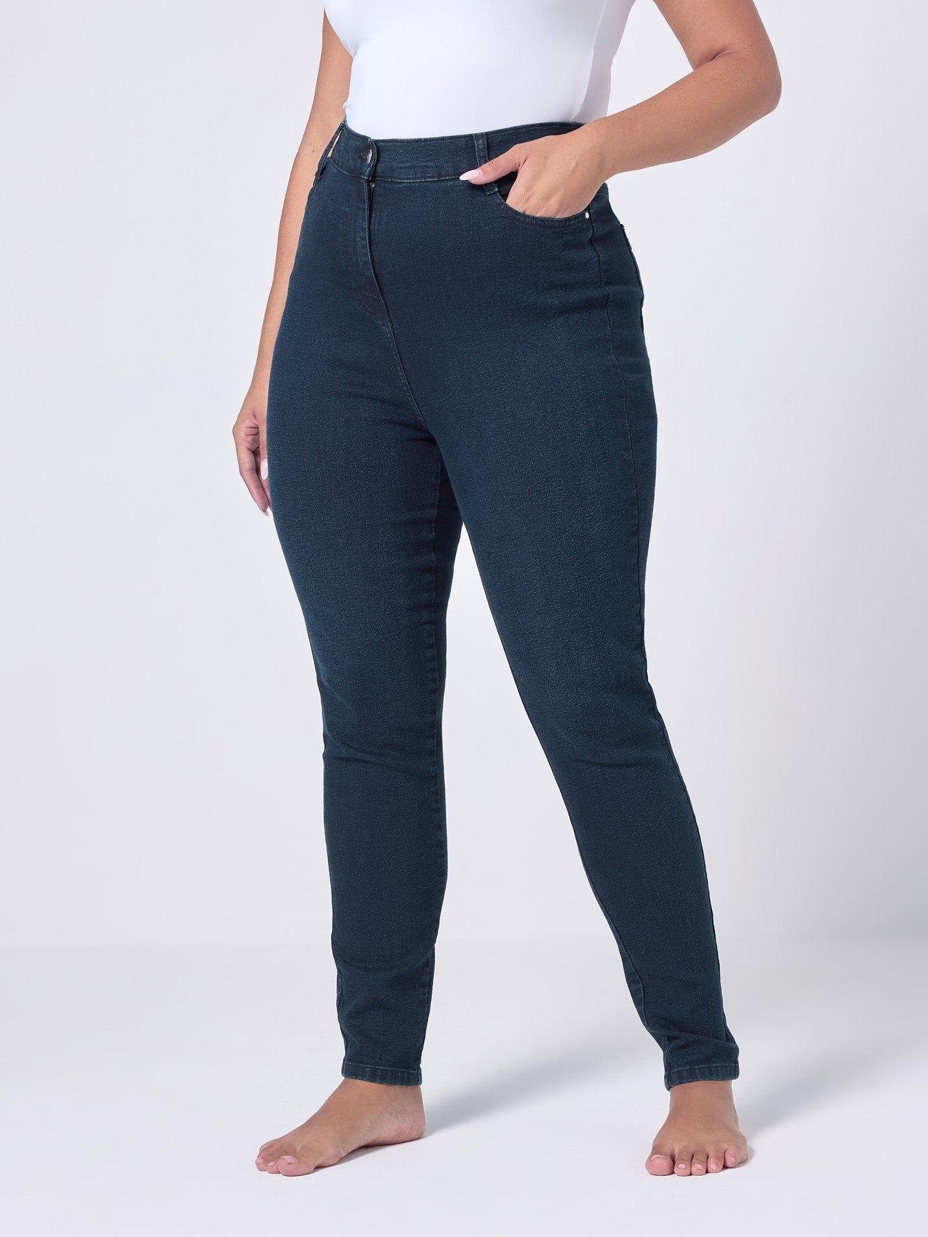 Yours Curve Ava Super Stretch Skinny Jean 28" - Blue