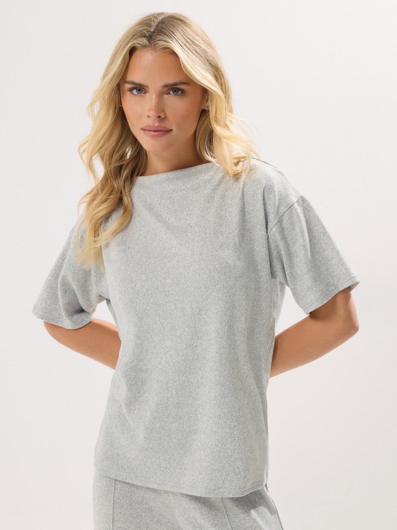 pixiegirl-petite-soft-touch-funnel-neck-top-greyfront