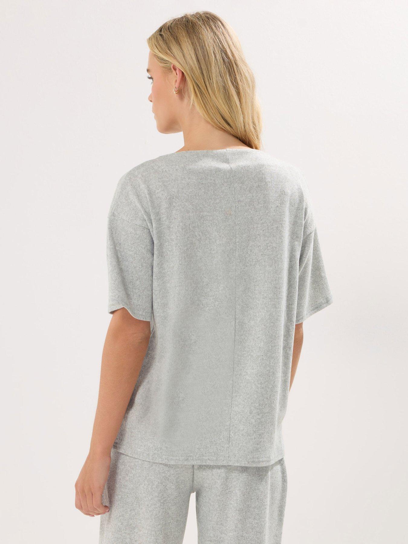 pixiegirl-petite-soft-touch-funnel-neck-top-greystillFront