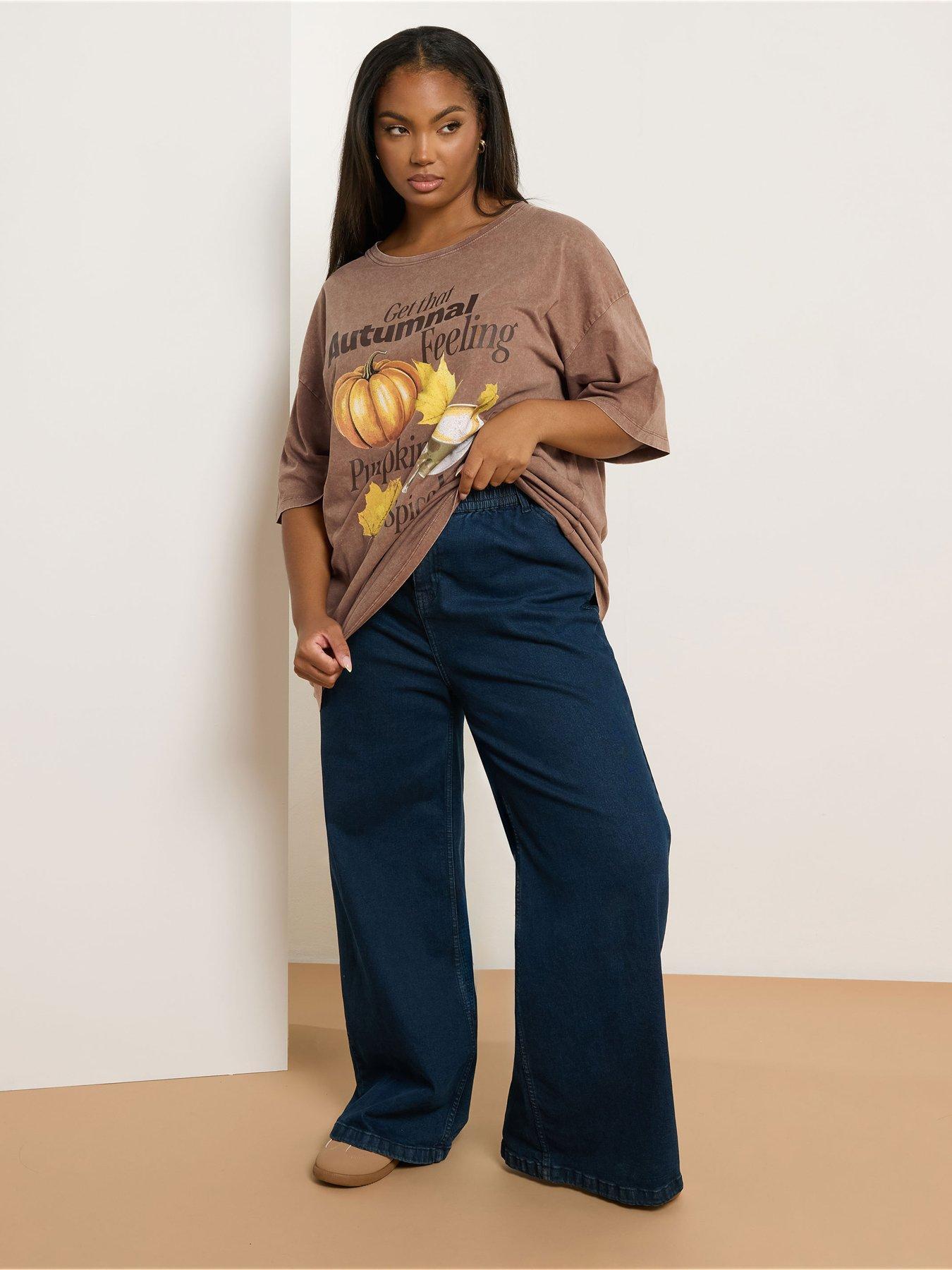 yours-curve-placement-print-relaxed-t-shirt-brownback