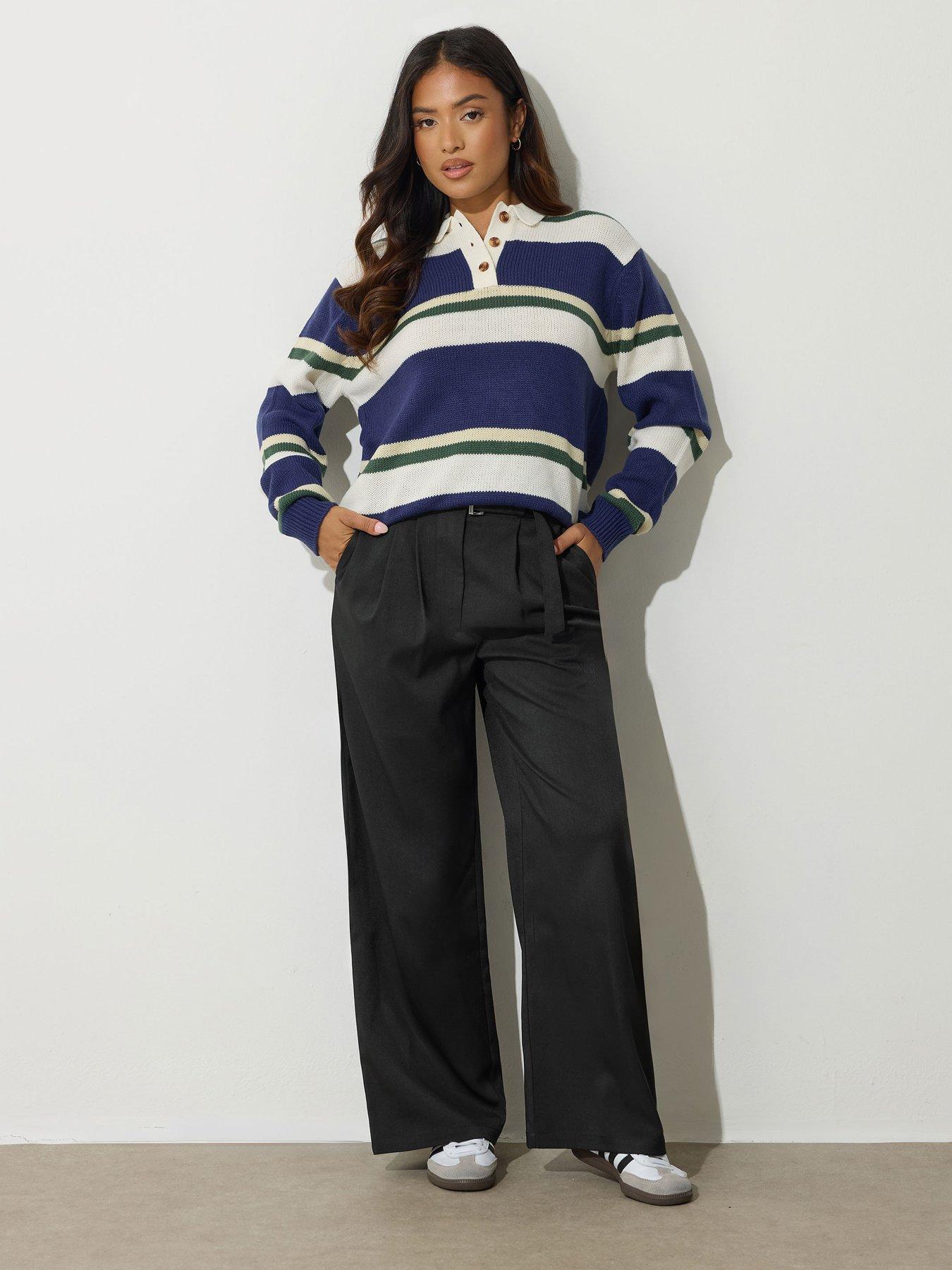 pixiegirl-petite-buckle-belt-wide-leg-trouser-black