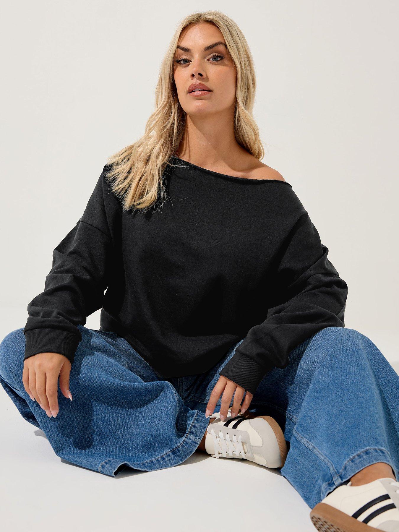 yours-curve-off-the-shoulder-crew-sweatshirt-black