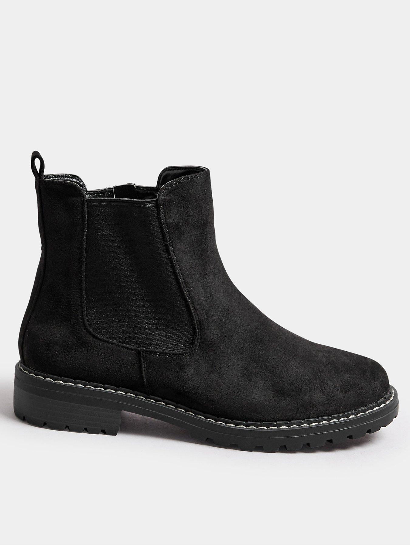 Yours Wide Fit Casual Chelsea Boot - Black