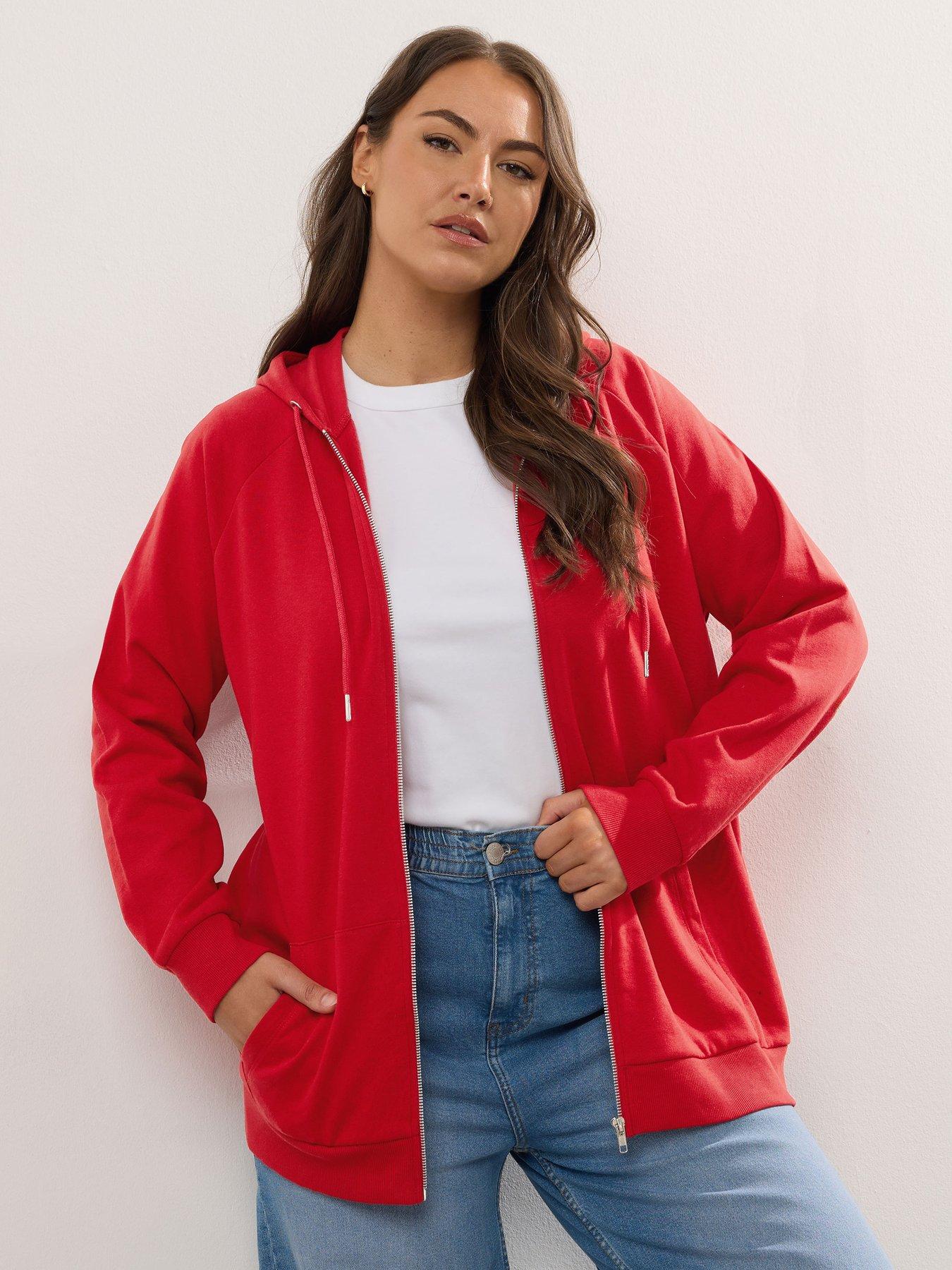yours-curve-zip-thru-hoodie-red