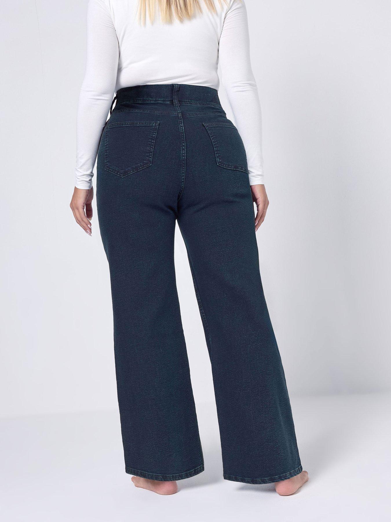 yours-curve-wide-leg-jegging-bluestillFront