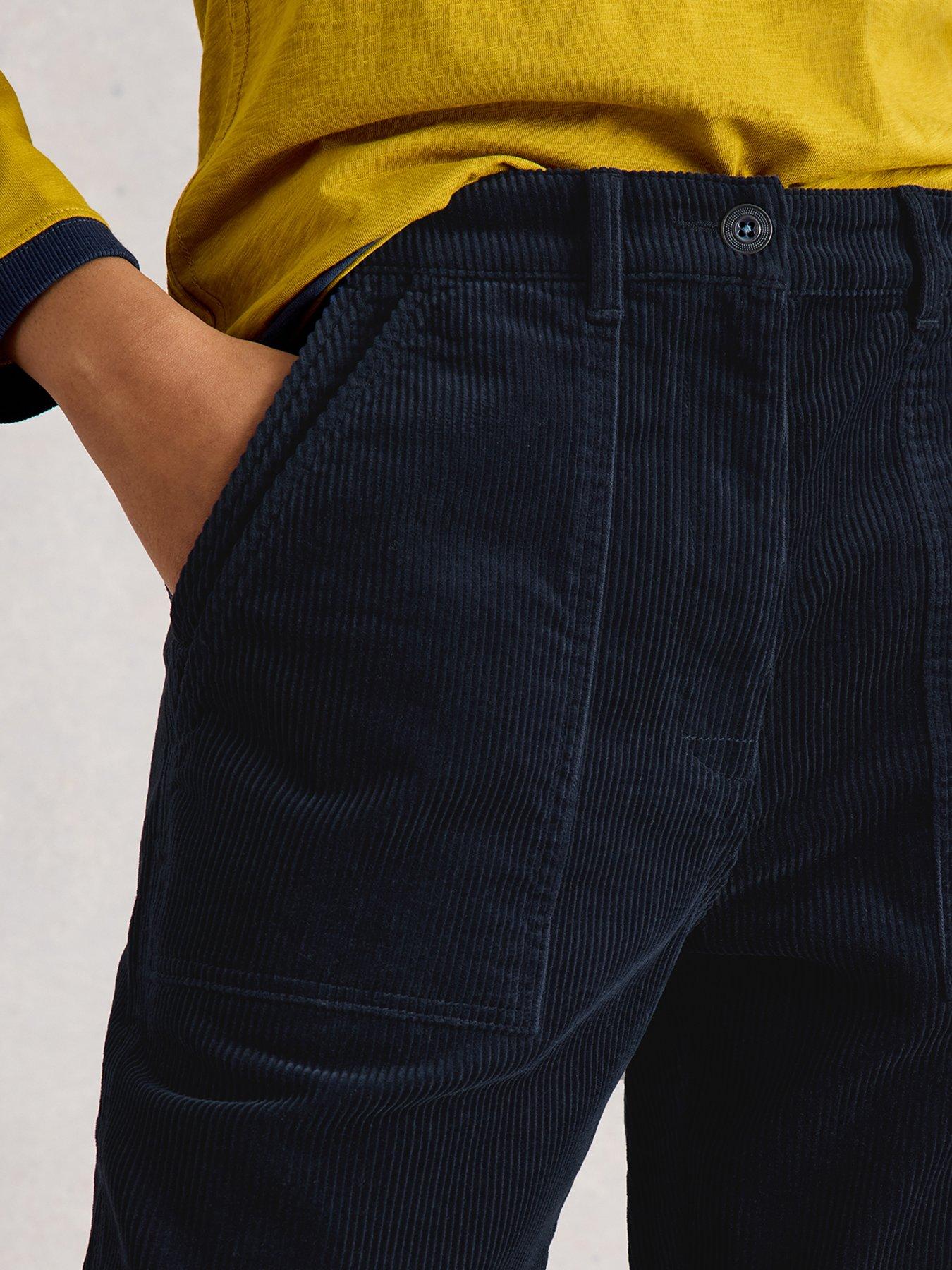 Image 4 of 6 of White Stuff Twister Macro Cord Trouser - Blue