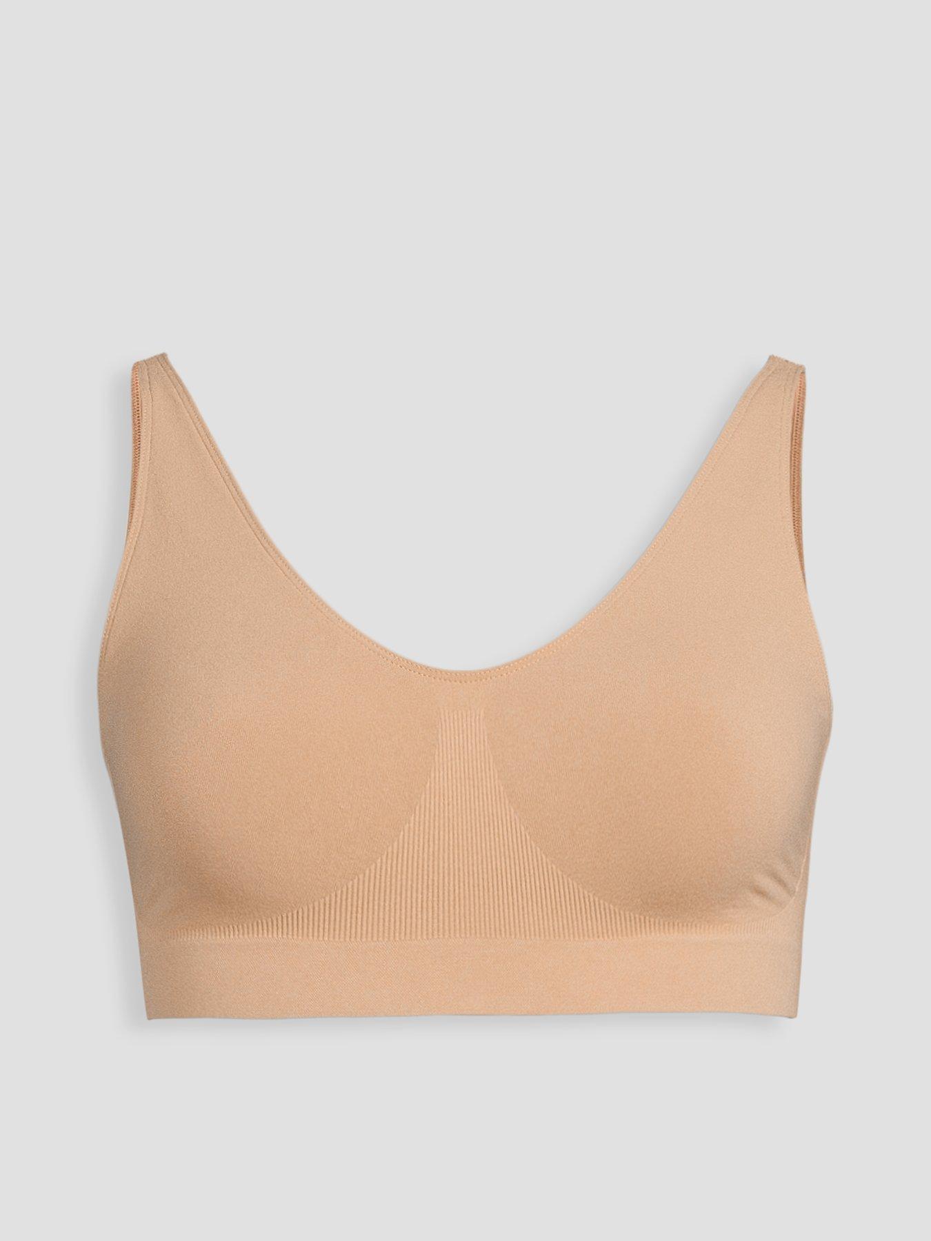 Image 5 of 5 of The Very Collection Shape Enhancing Seamless Plunge Bra - Strong Control - Beige