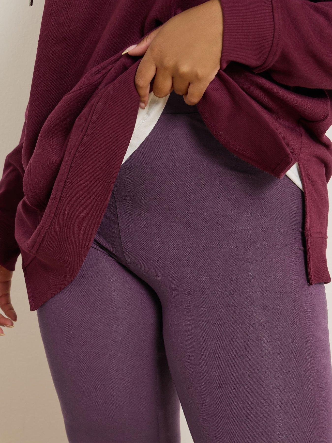 yours-curve-basic-leggings-purpleoutfit