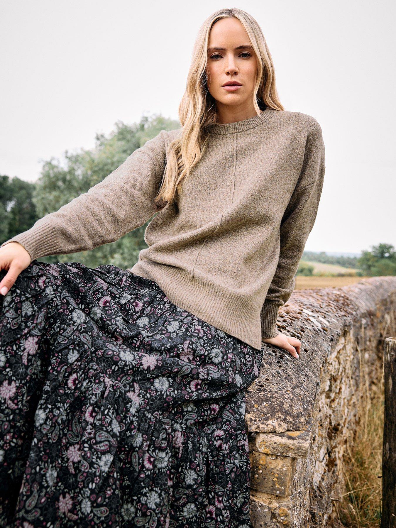 Long Tall Sally Paisley Chiffon Tiered Maxi Skirt - Black