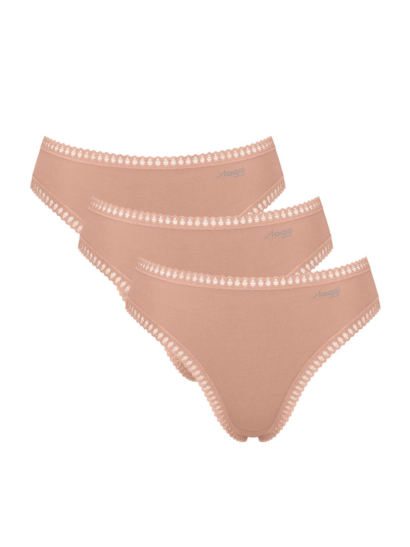 Image 1 of 6 of Sloggi Go Crush High Leg C3Pk - Brown