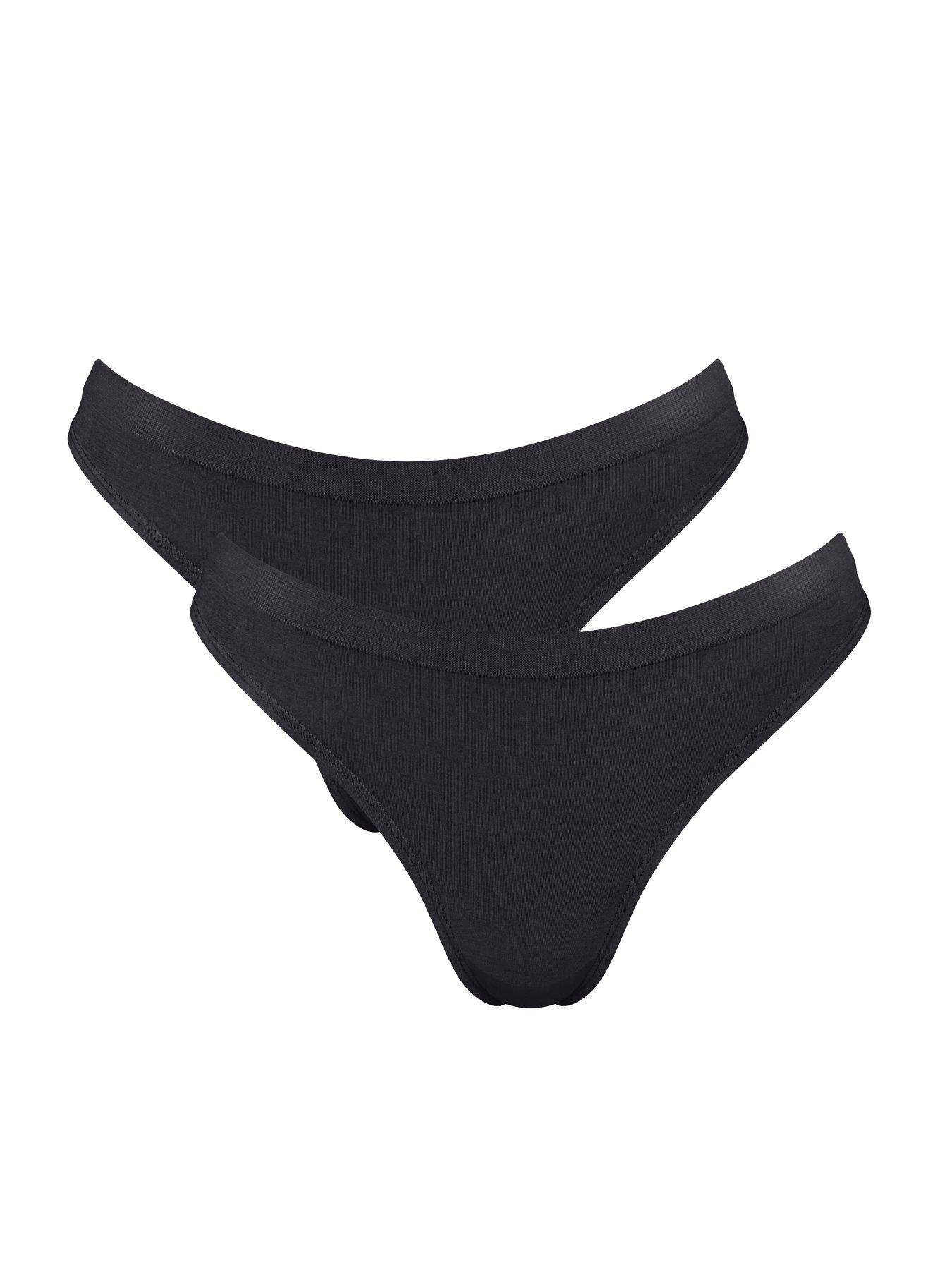 Sloggi Go Sense Tanga 2Pk - Black