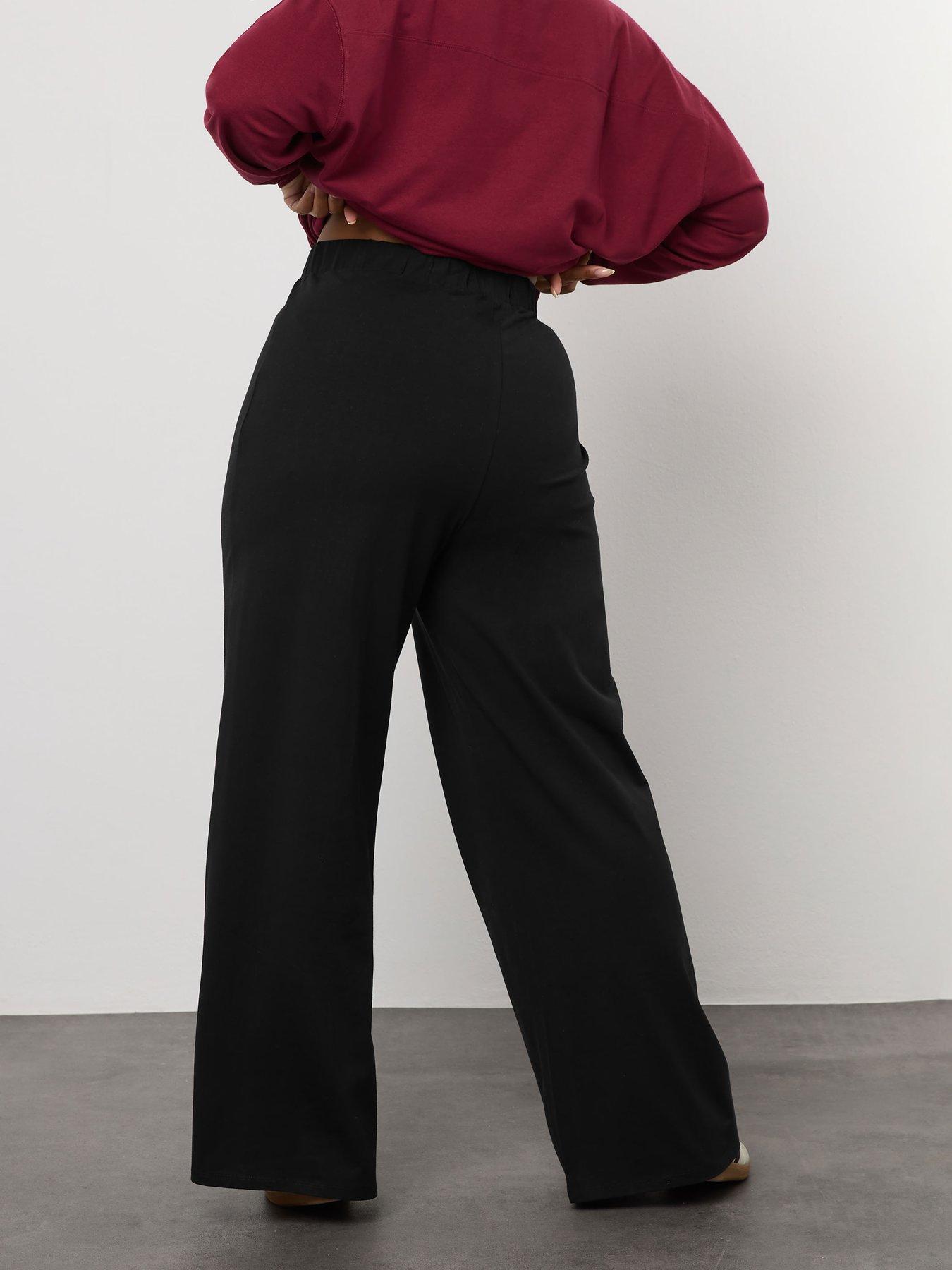 Image 2 of 4 of Yours Curve Wide Leg Legging - Black