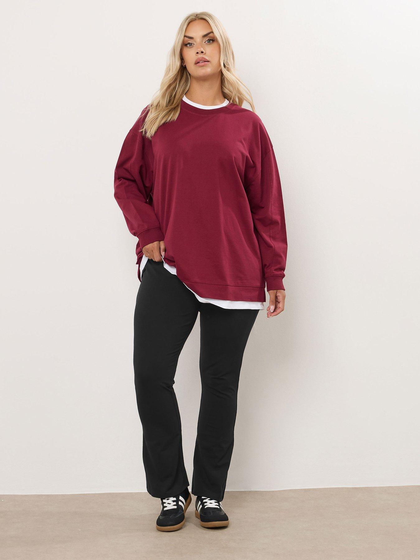 Image 3 of 5 of Yours Curve Flare Legging - Black