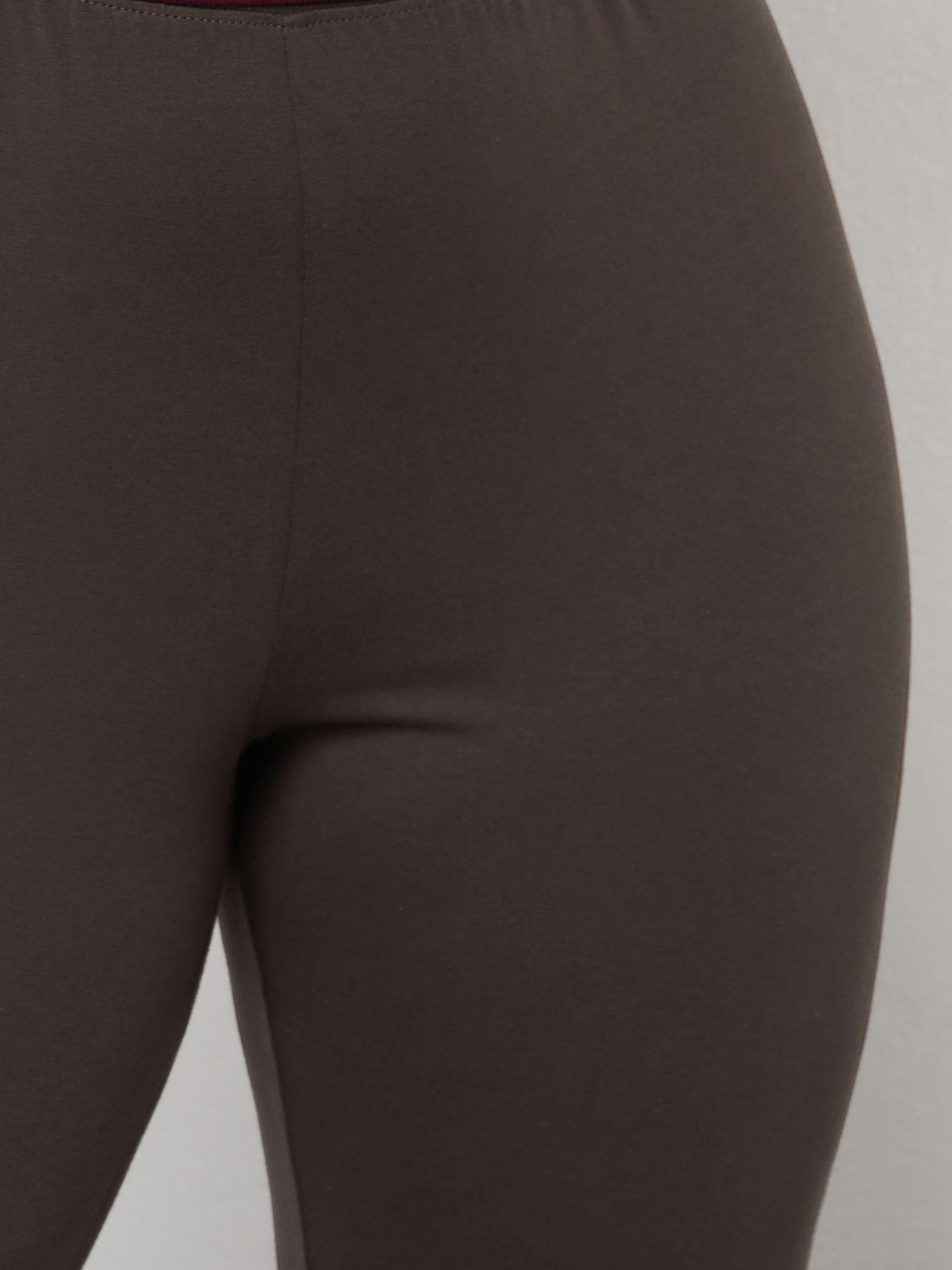Image 4 of 4 of Yours Curve Flare Legging - Brown
