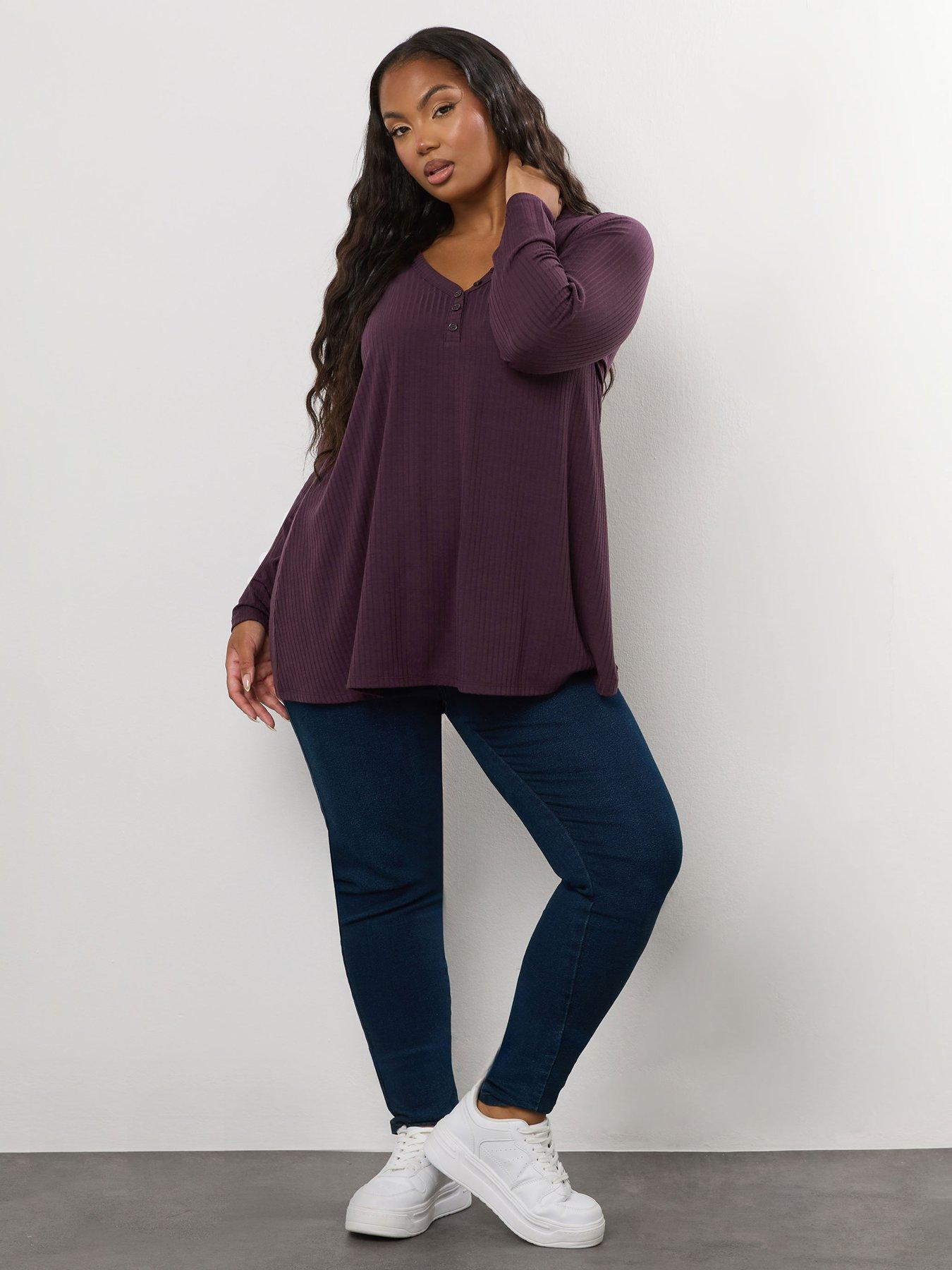 yours-curve-rib-swing-henely-top-purpleback