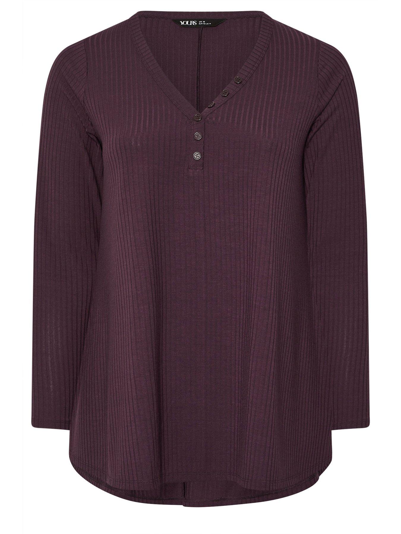 yours-curve-rib-swing-henely-top-purpledetail