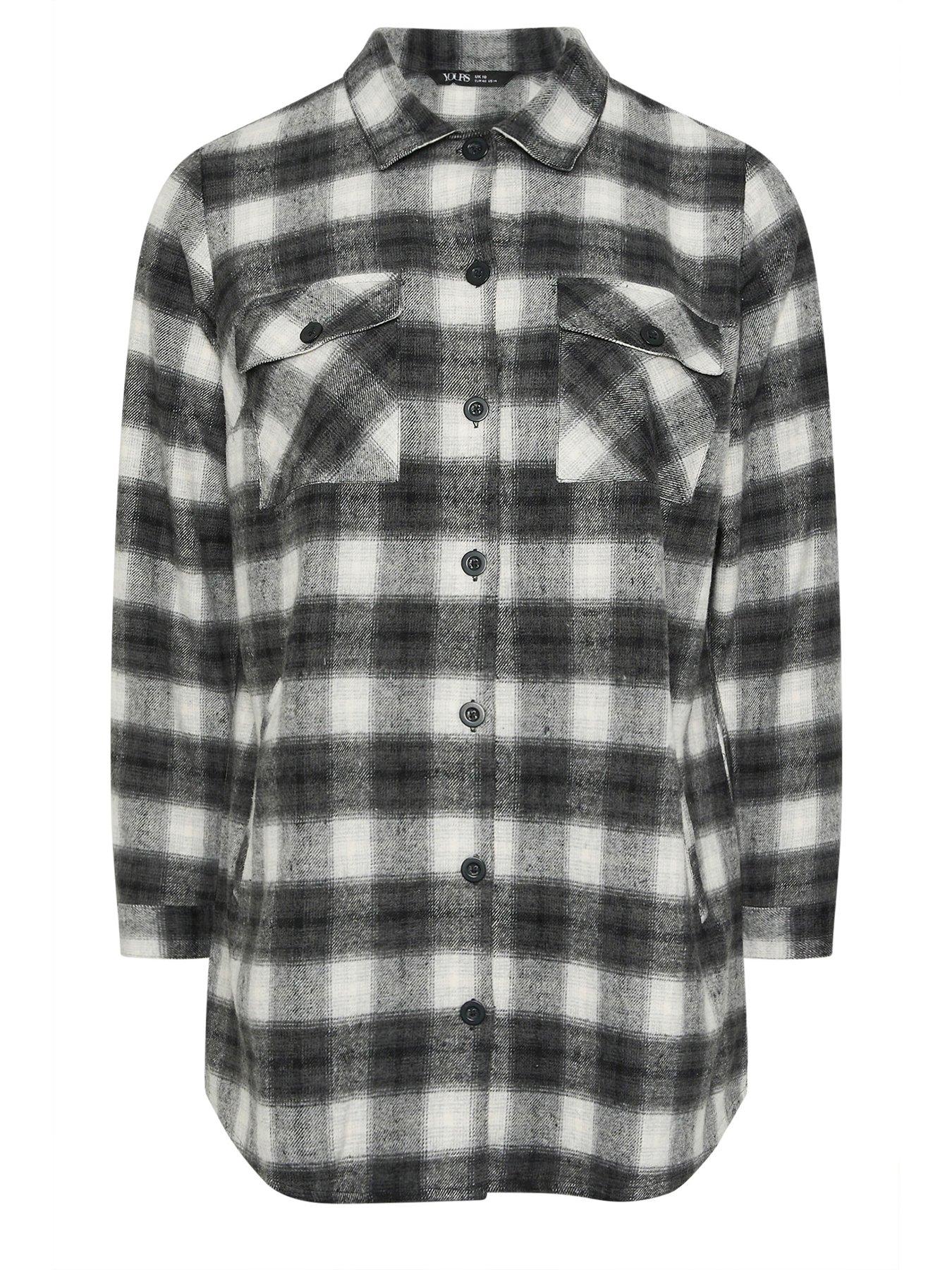 yours-curve-check-shacket-blackdetail