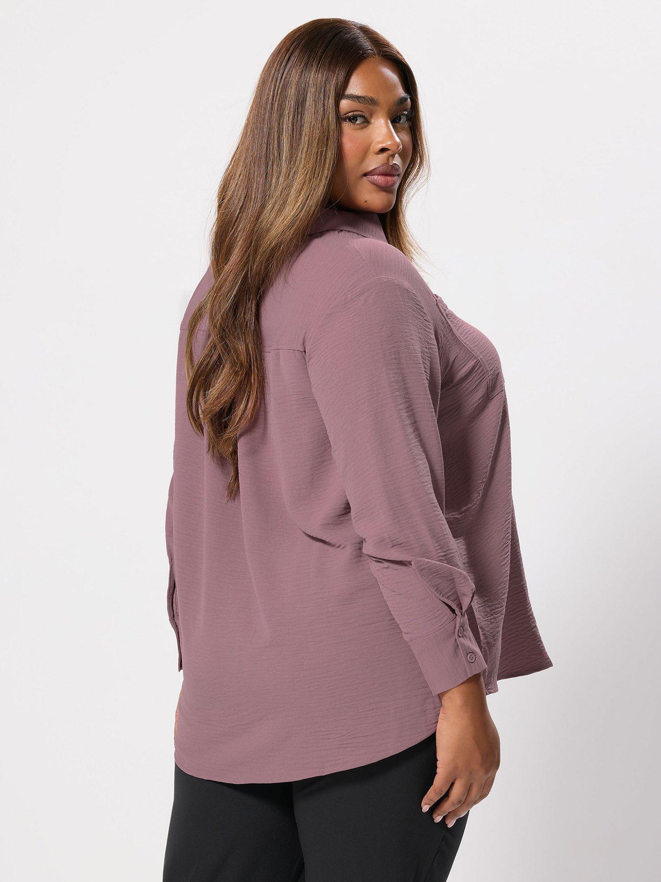 yours-curve-long-sleeve-formal-blouse-purplestillFront