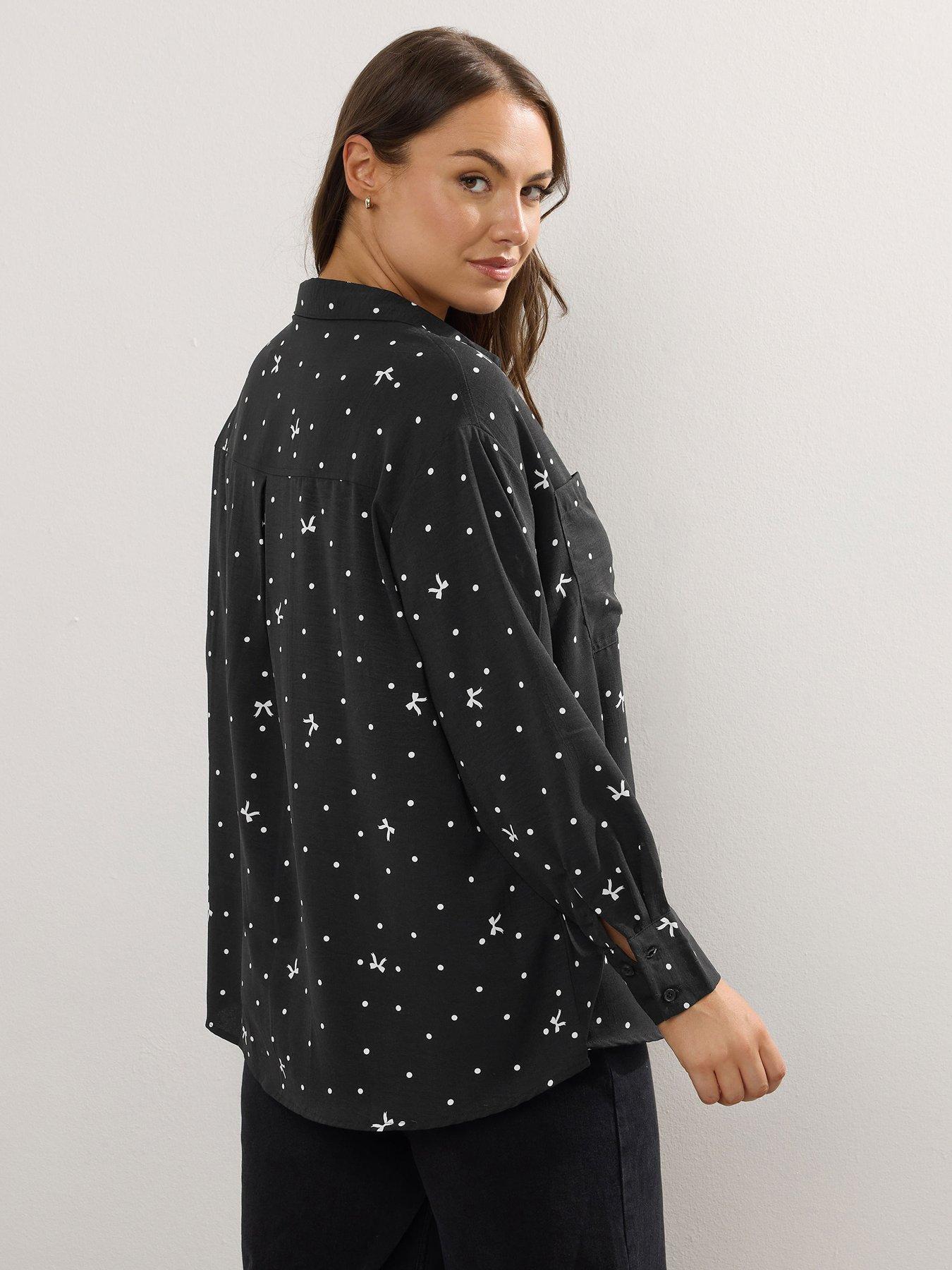 yours-curve-long-sleeve-formal-blouse-blackstillFront