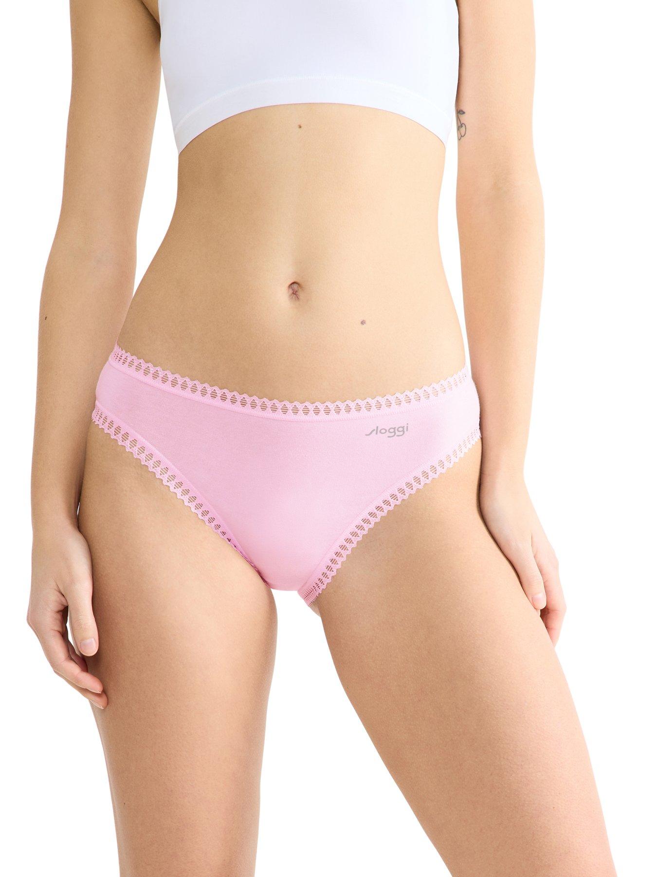 Image 4 of 5 of Sloggi Go Crush High Leg 3Pk - Pink/Blue/Navy