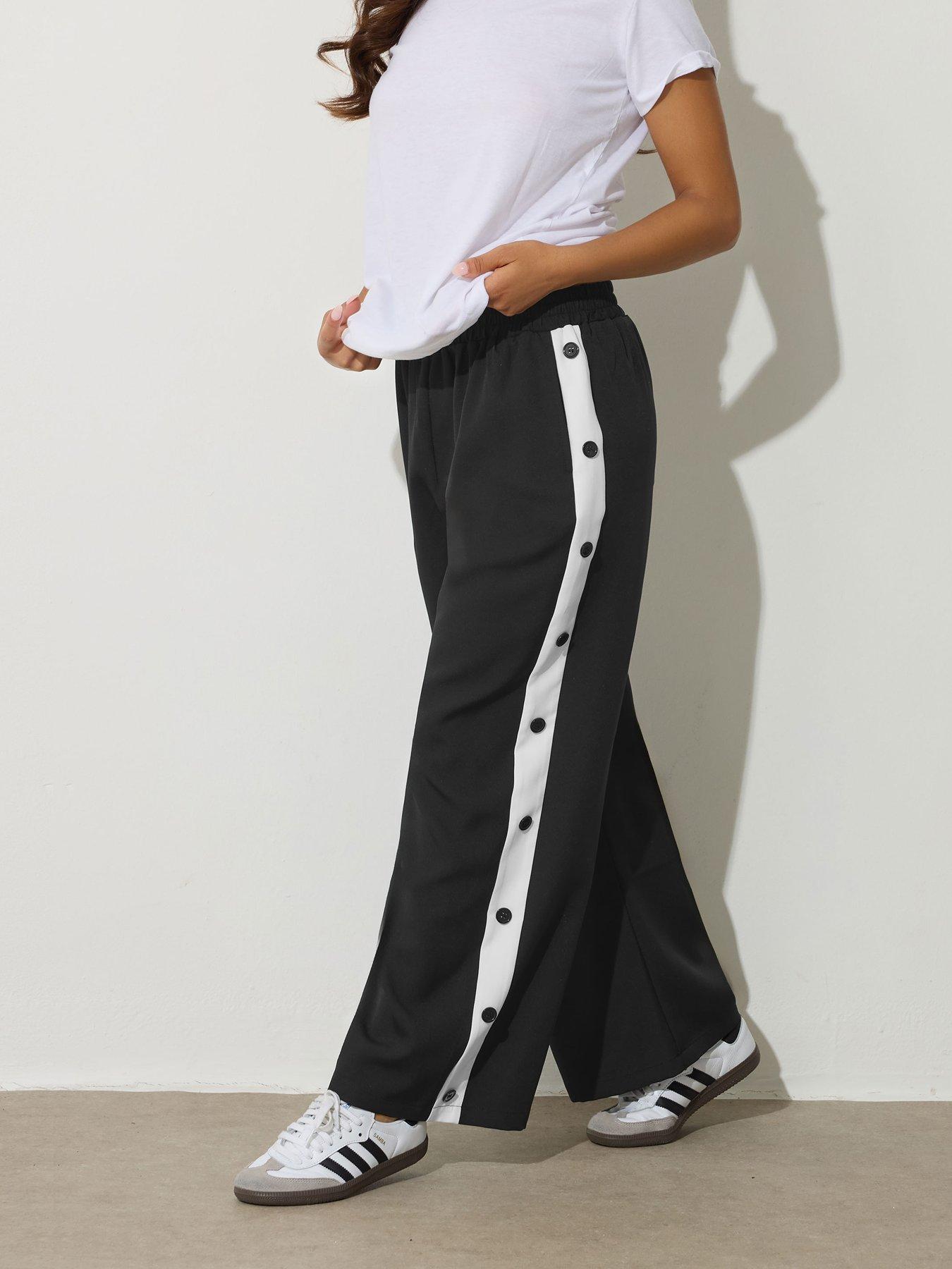 pixiegirl-petite-button-stripe-wide-leg-trouser-blackback
