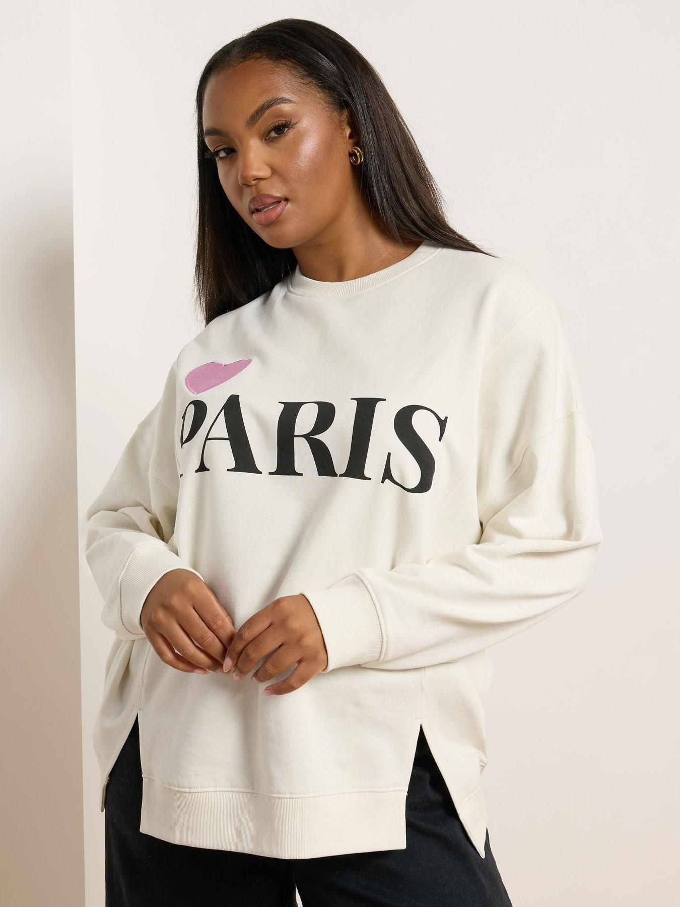 yours-curve-heart-paris-crew-neck-sweatshirt-ivoryfront