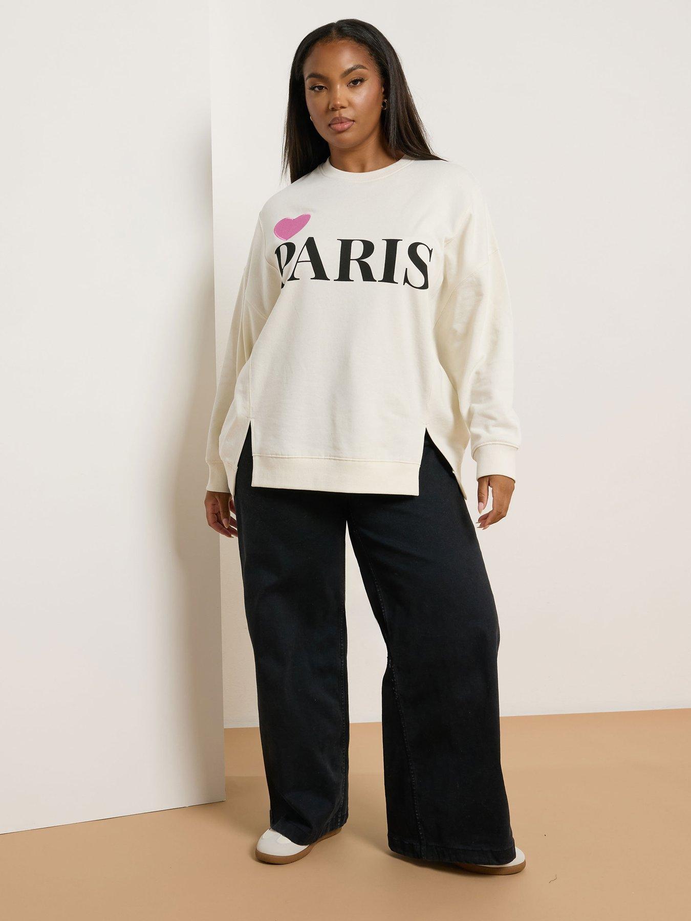 yours-curve-heart-paris-crew-neck-sweatshirt-ivoryback