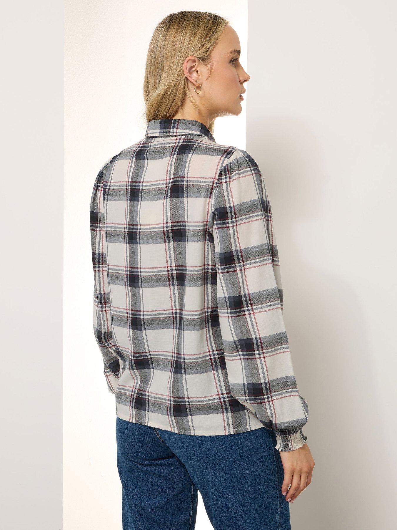 Image 2 of 4 of Long Tall Sally Yoke Button Shirt - Ivory