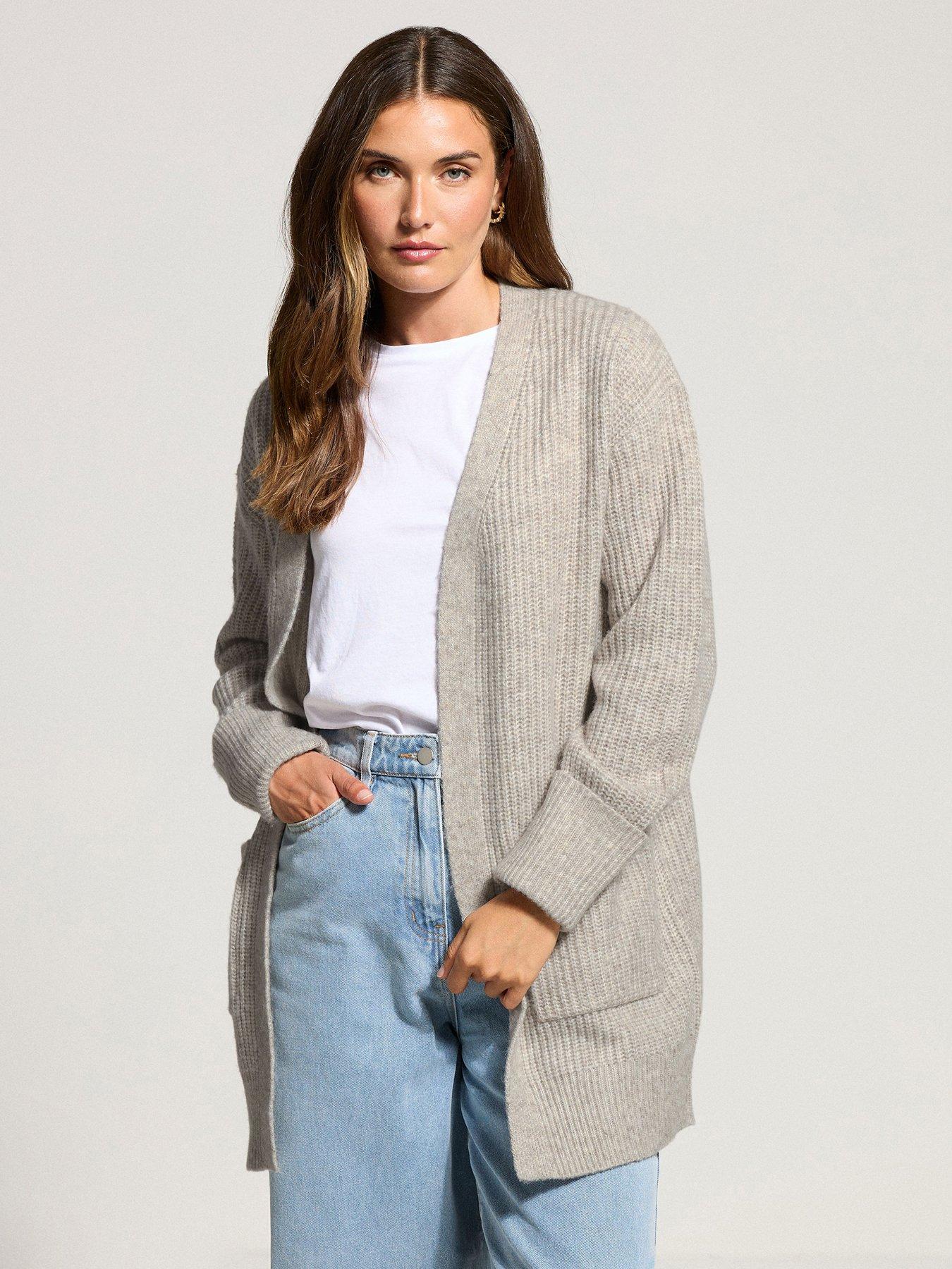 Image 1 of 4 of Long Tall Sally Stitch Cardigan - Ivory