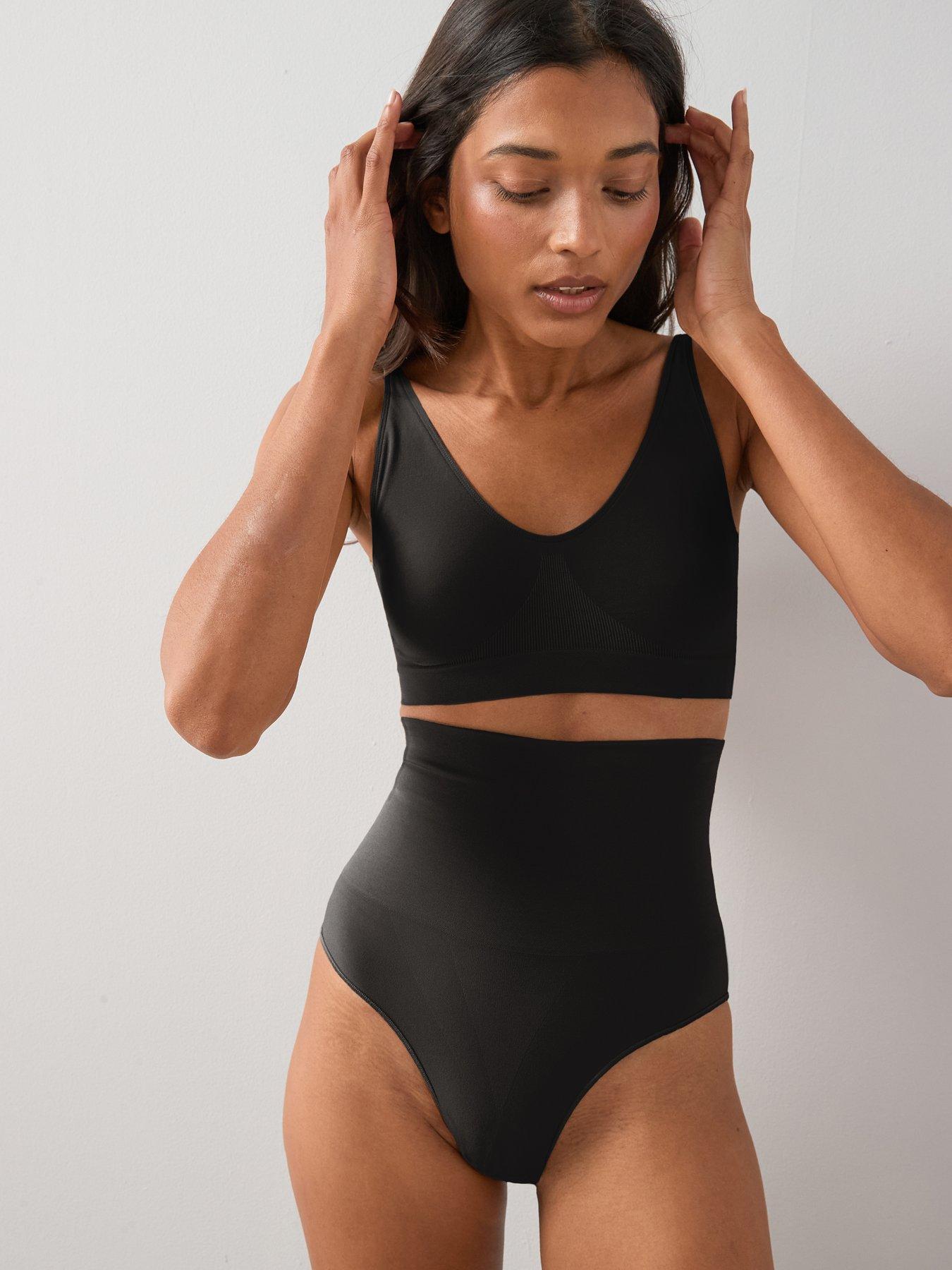 Image 3 of 4 of The Very Collection Shape Enhancing Seamless High Waist Brief - Strong Control - Black