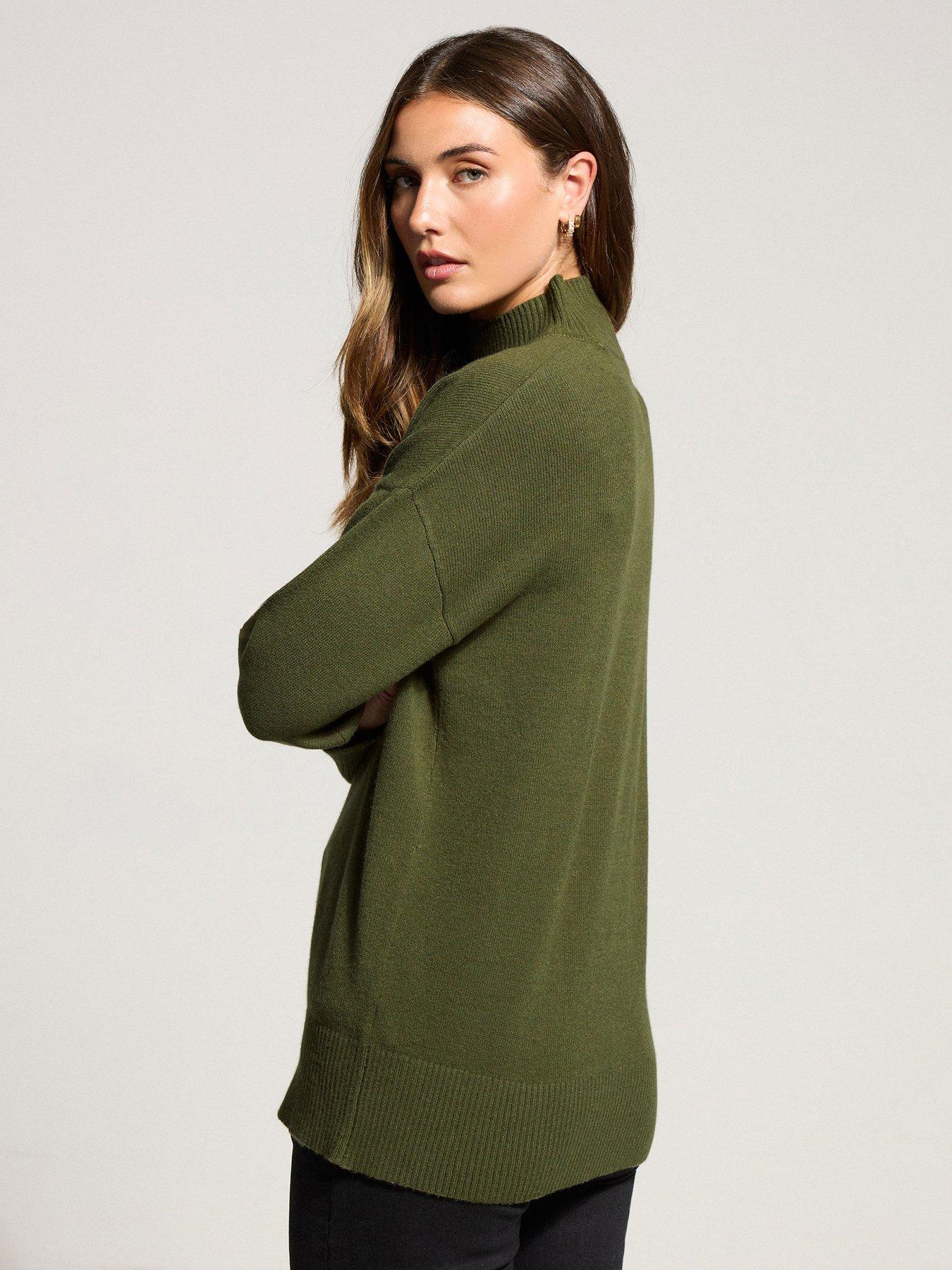 Image 2 of 4 of Long Tall Sally Turtle Neck Jumper - Green