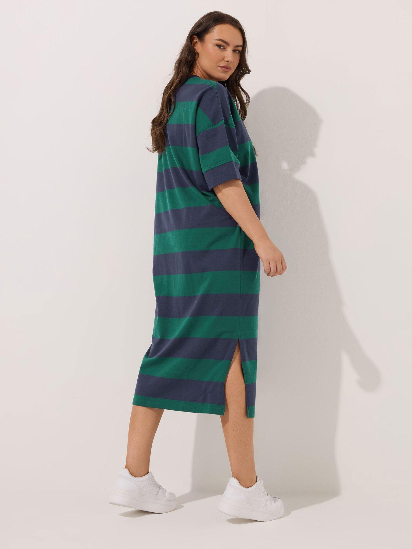 Image 2 of 4 of Yours Curve Throw On Dress - Blue